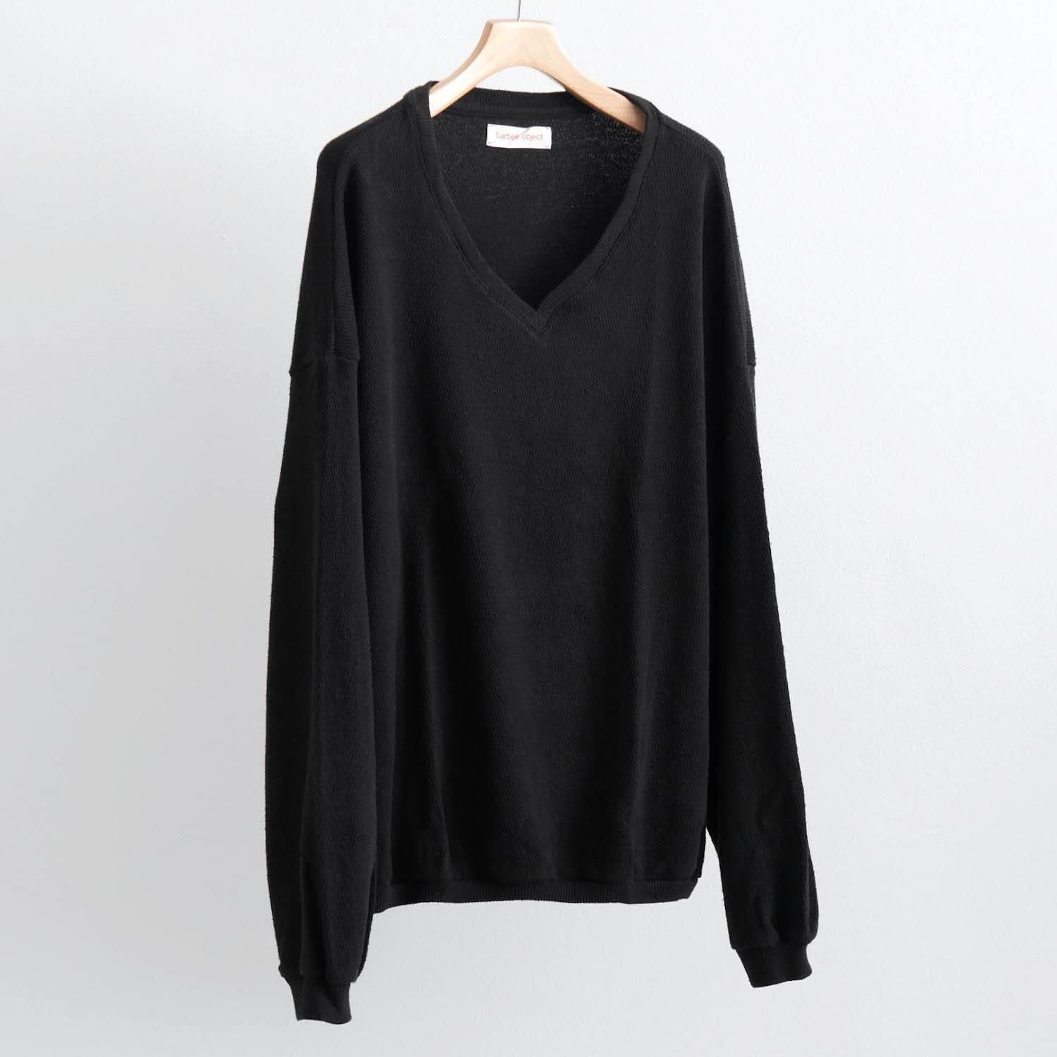トップス 25aw barbell object nep v top BLACK 1 nep v top [BLACK] - WUNDER 大阪 セレクトショップ 大阪梅田