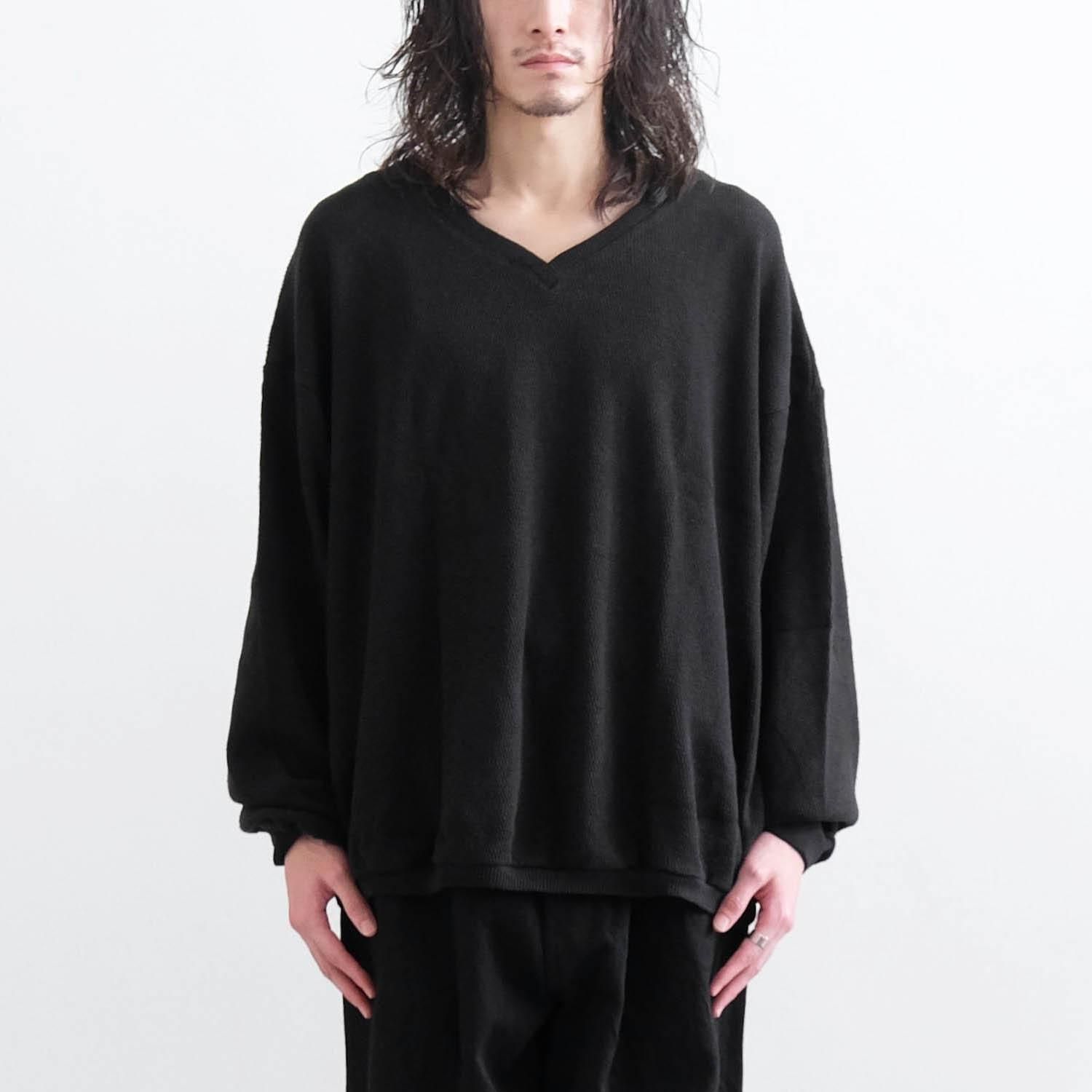 トップス 25aw barbell object nep v top BLACK 1 nep v top [BLACK] - WUNDER 大阪 セレクトショップ 大阪梅田中崎町