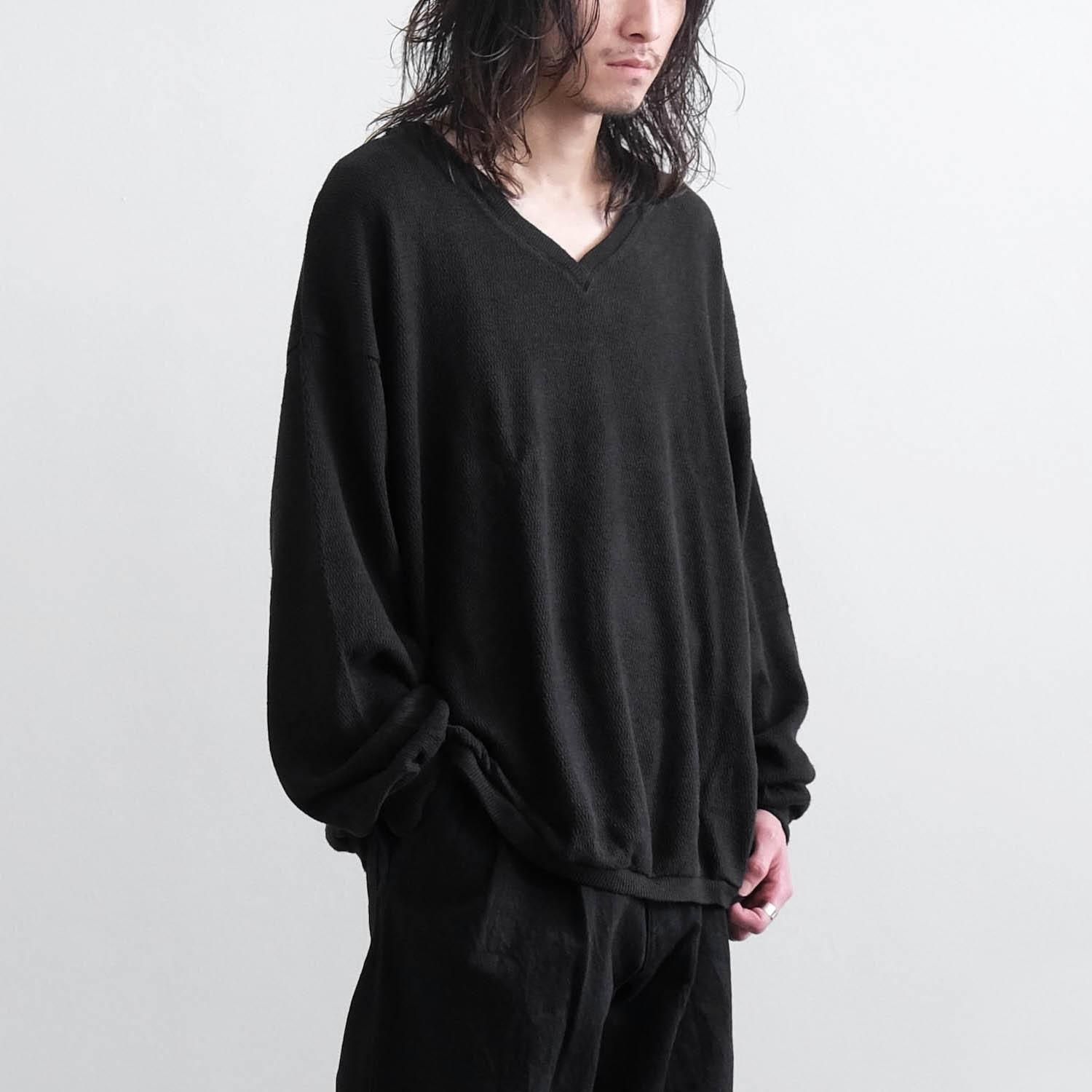トップス 25aw barbell object nep v top BLACK 1 barbell object / nep v top(BLACK)通販サイト - 京都取扱い店舗