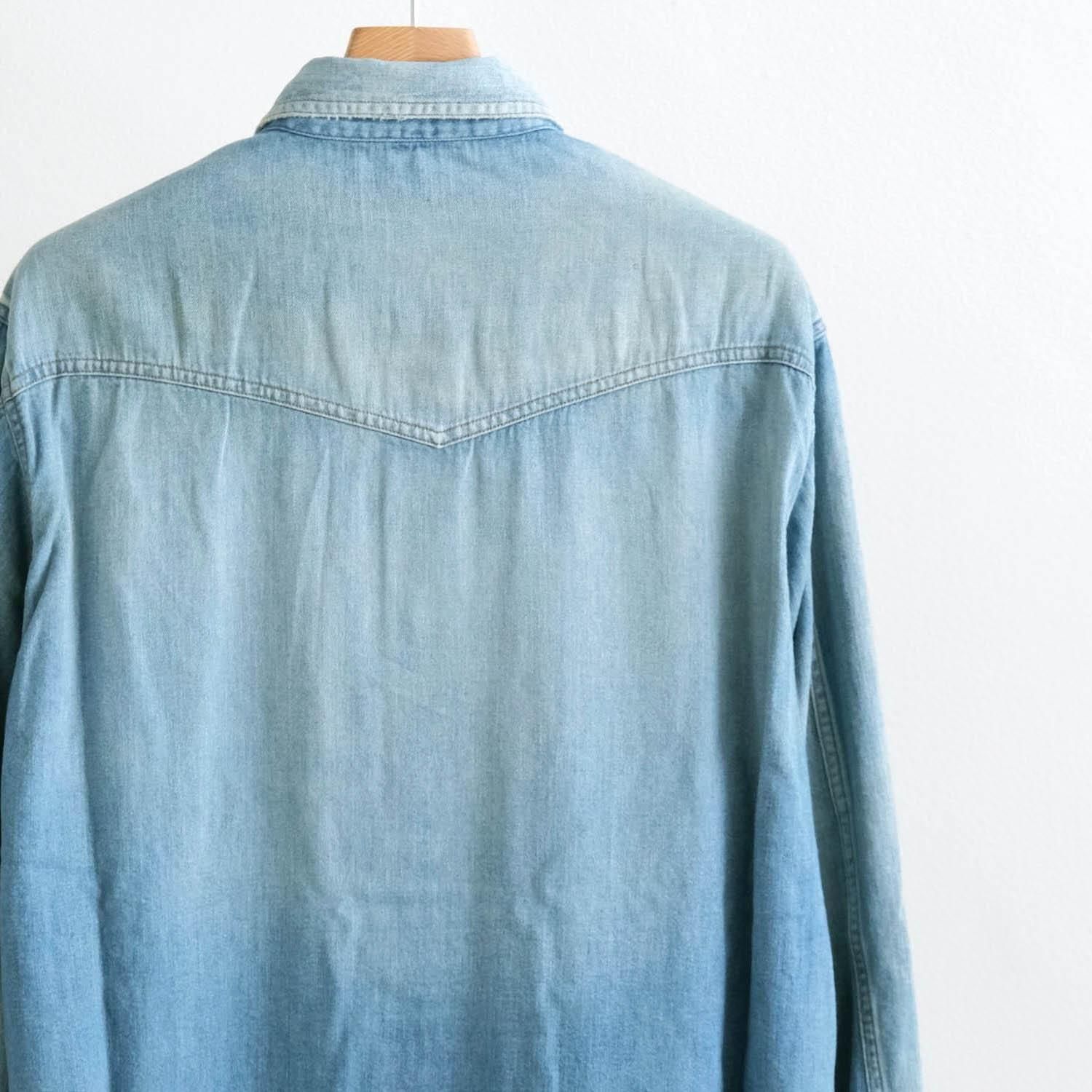 DENIM SHIRTS COVERALL [FADE INDIGO] - WUNDER 大阪 セレクトショップ