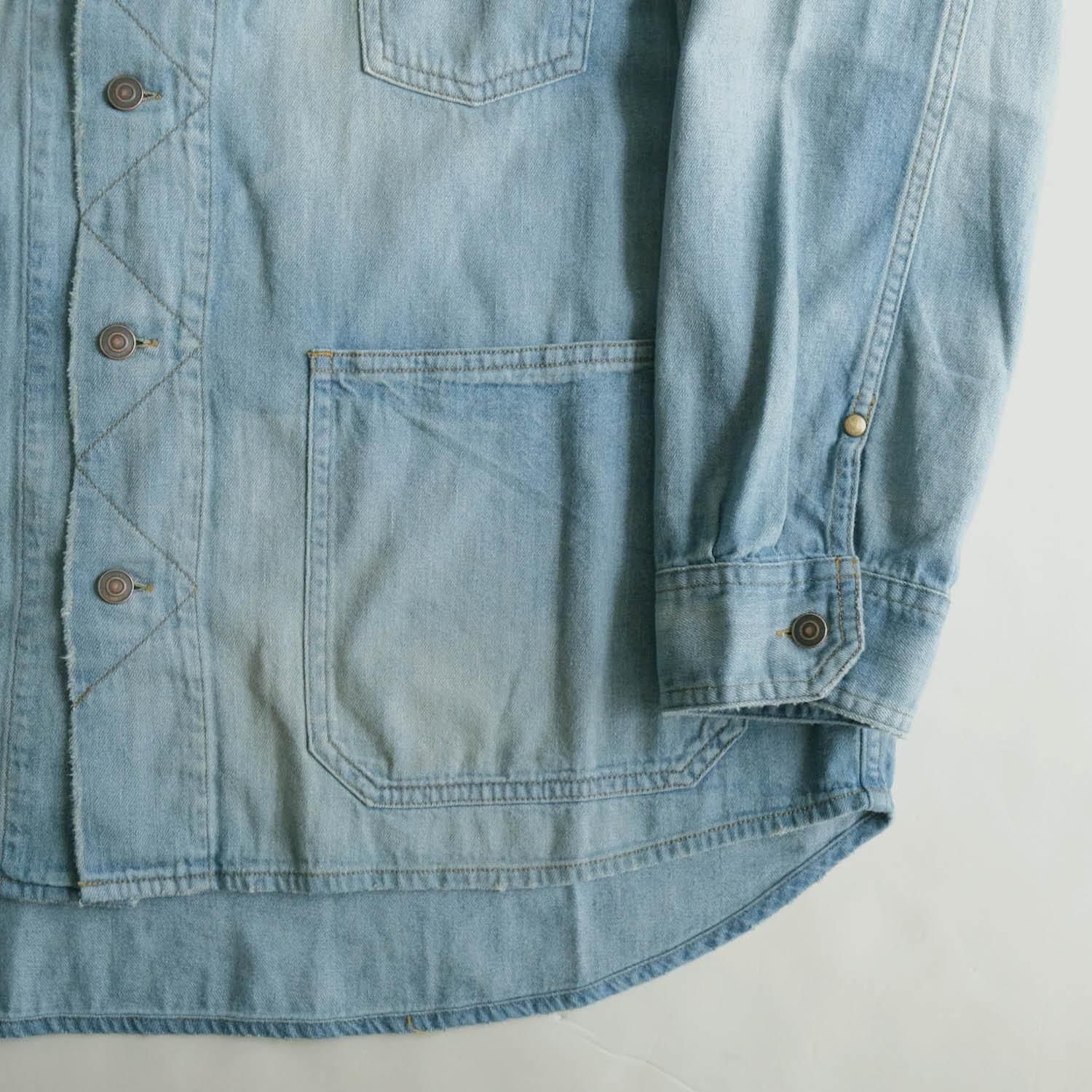 DENIM SHIRTS COVERALL [FADE INDIGO] - WUNDER 大阪 セレクトショップ