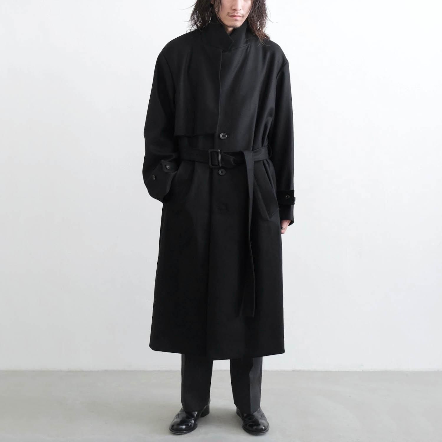LAY CHESTER COAT [BLACK] - WUNDER 大阪 セレクトショップ 大阪梅田