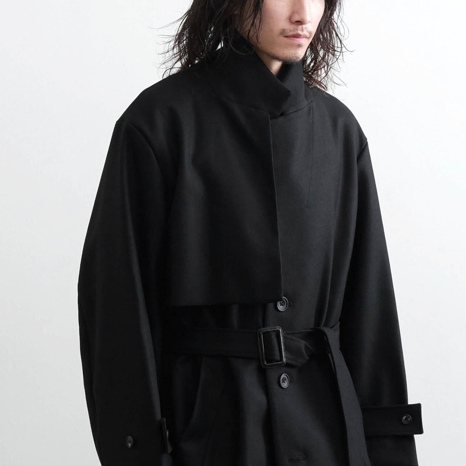 LAY CHESTER COAT [BLACK] - WUNDER 大阪 セレクトショップ 大阪梅田