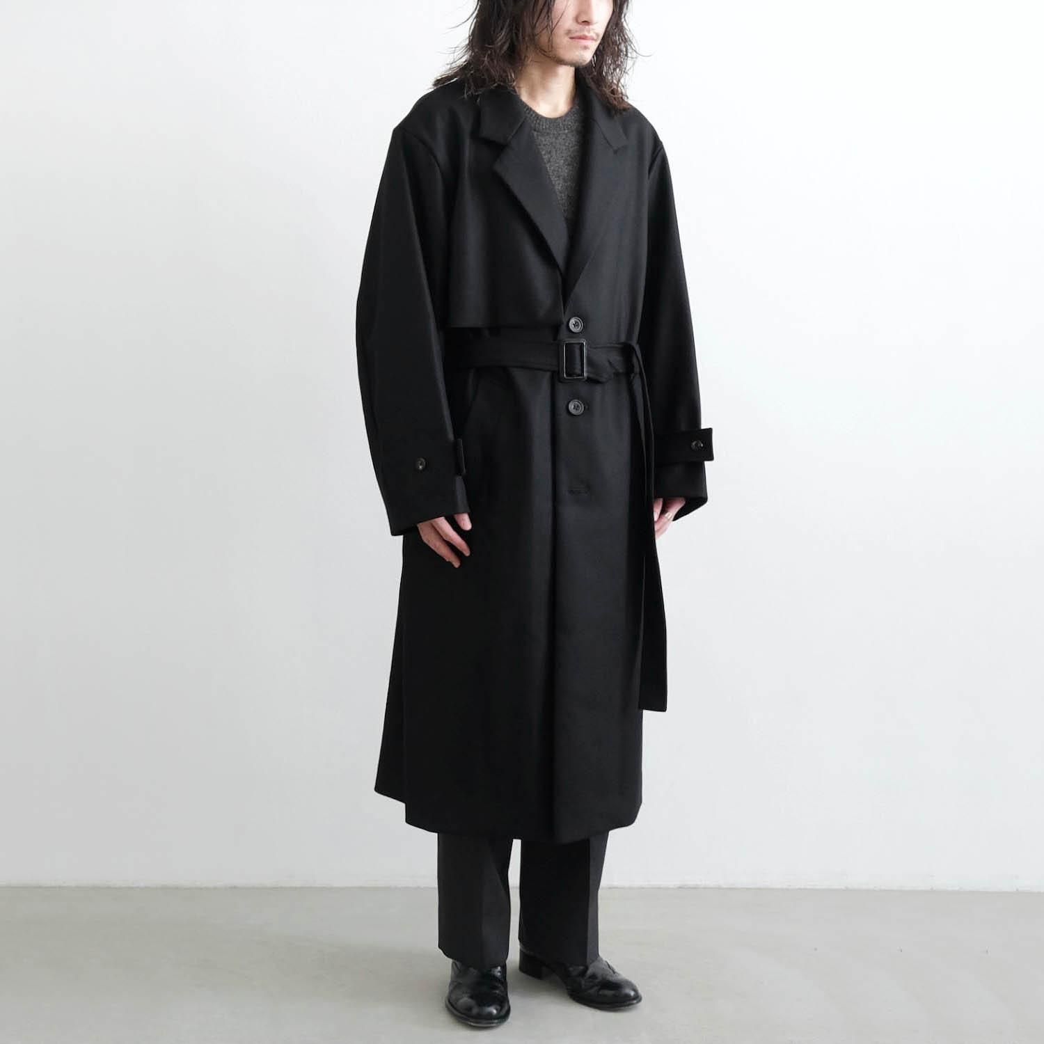 LAY CHESTER COAT [BLACK] - WUNDER 大阪 セレクトショップ 大阪梅田