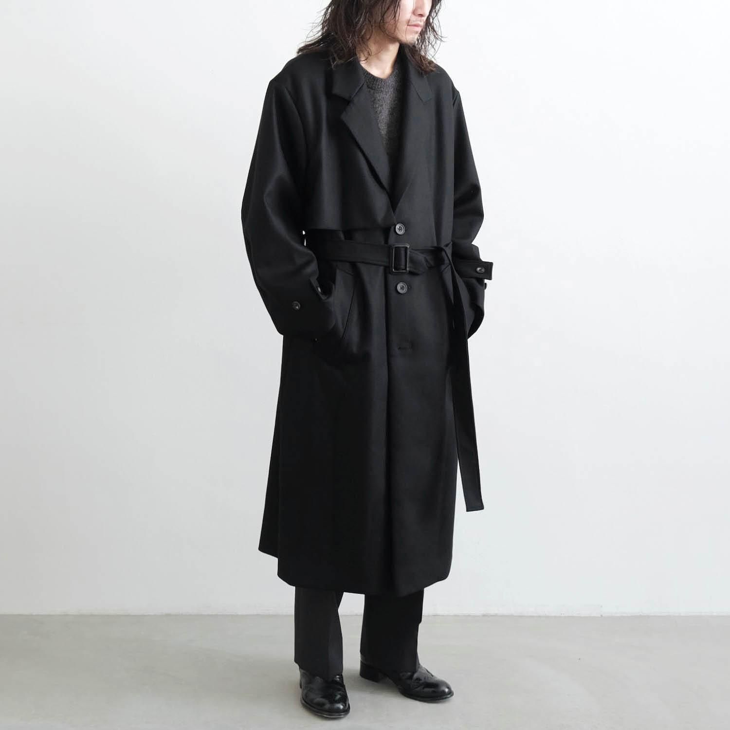 LAY CHESTER COAT [BLACK] - WUNDER 大阪 セレクトショップ 大阪梅田