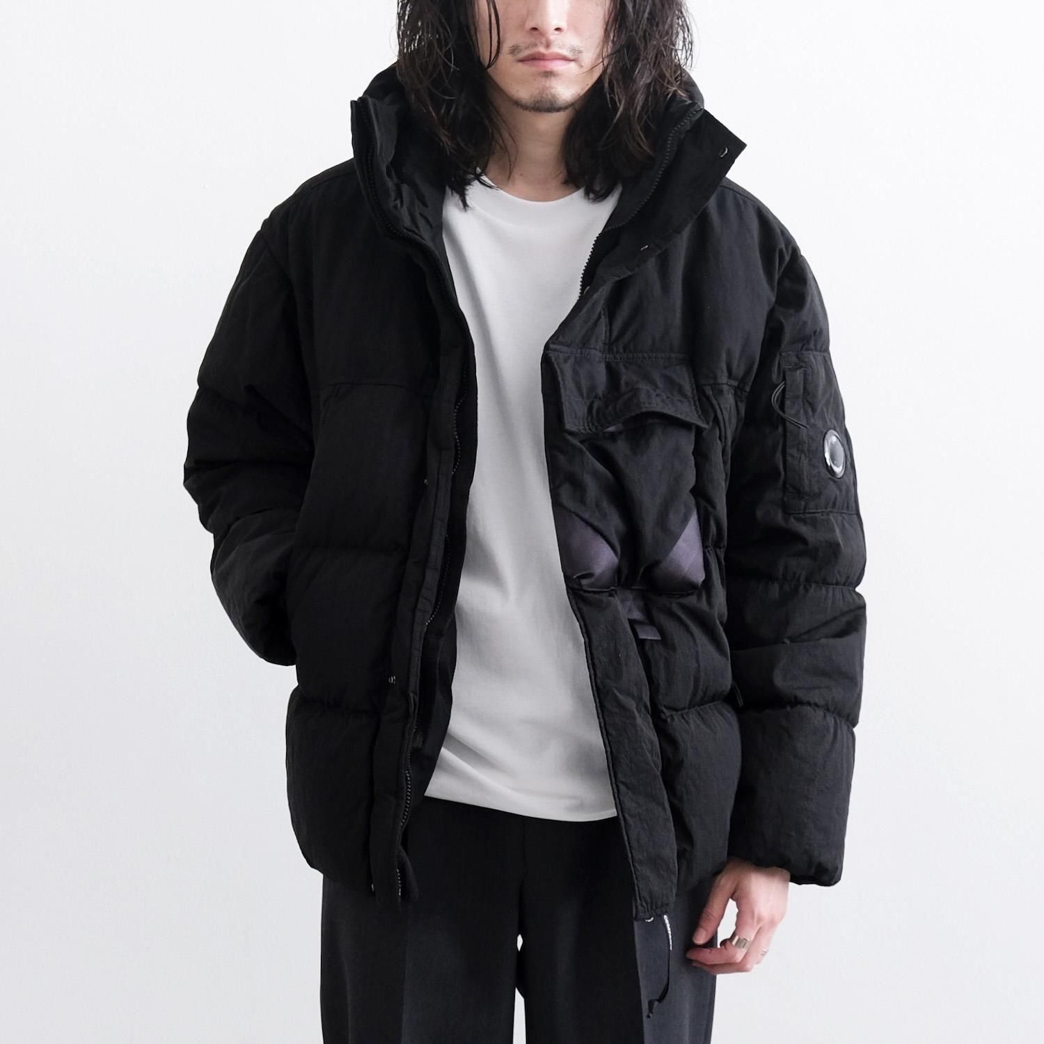 MEDIUM JACKET IN ECO CHROME-R MIXED [BLACK]
