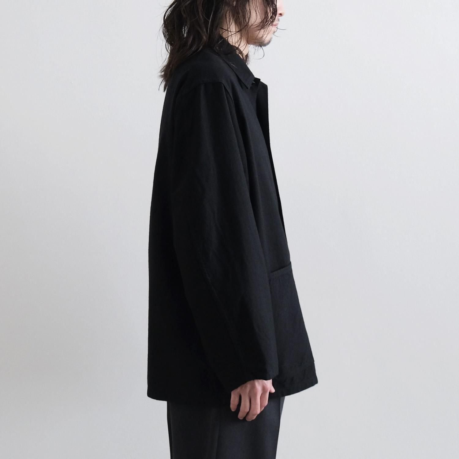 WOOL COTTON MOLESKIN JACKET [BLACK] - WUNDER 大阪 セレクトショップ