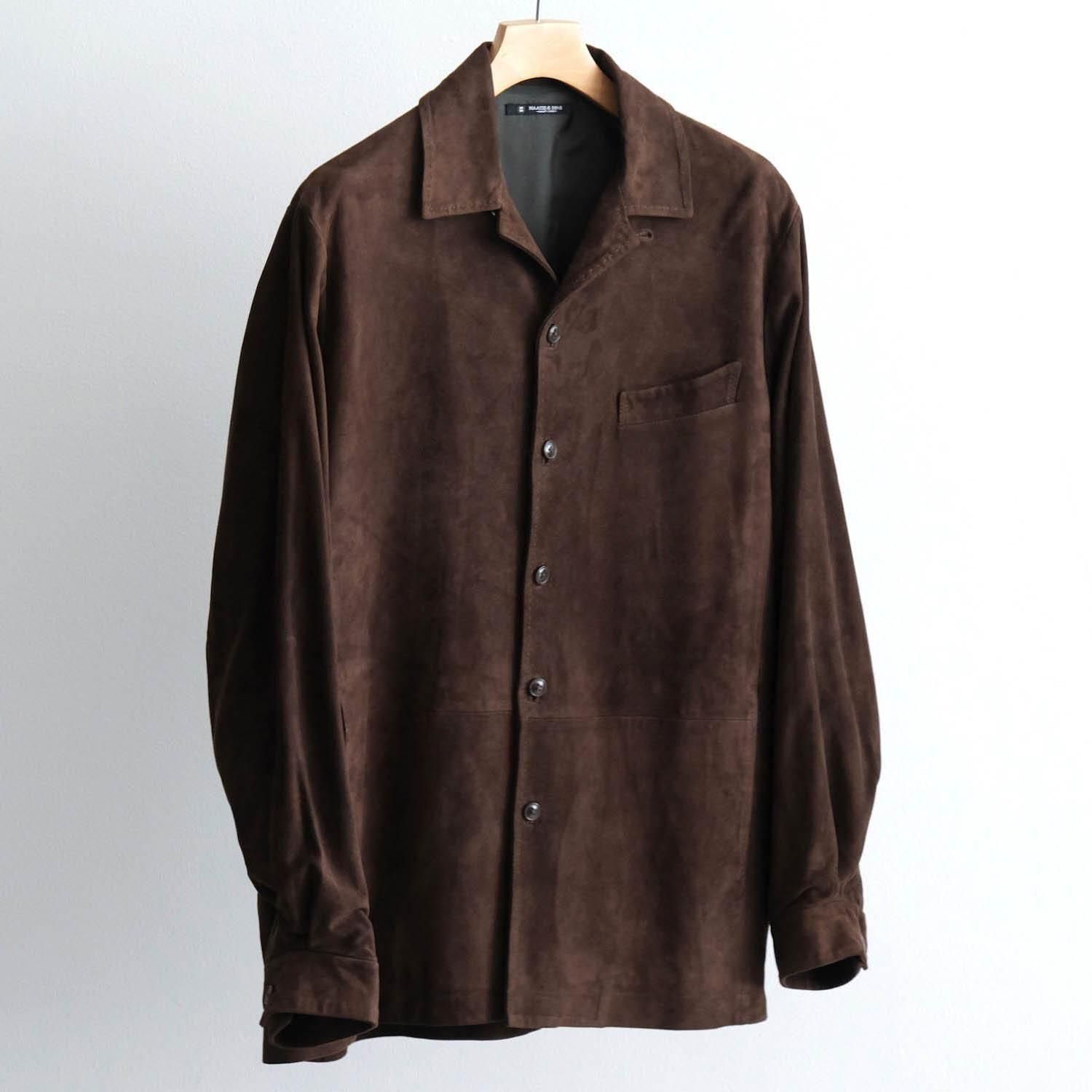 SUEDE SHIRTS JACKET [BROWN]