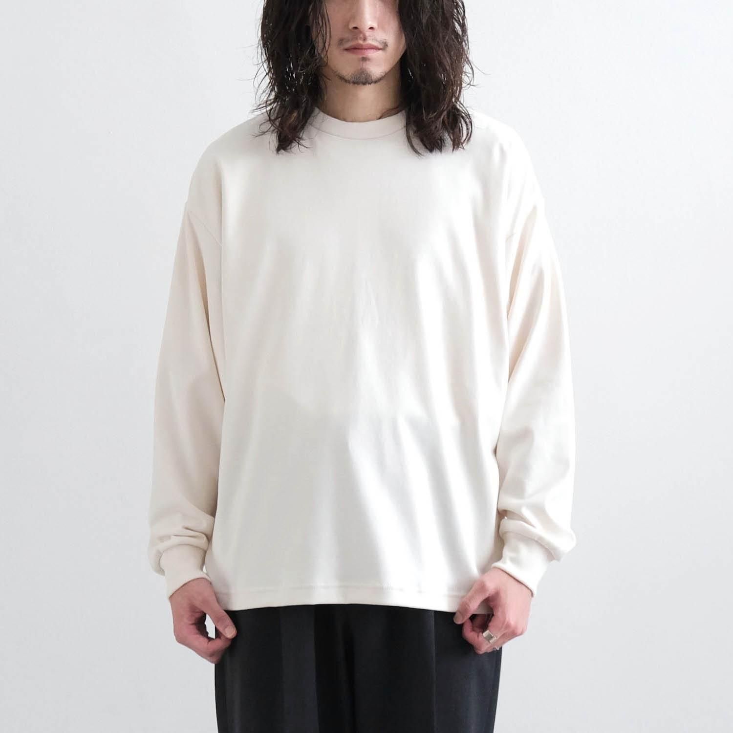 CASHMERE TOUCH HIGH-COUNT SMOOTH TAPERED OVERSIZED LONG SLEEVE [SLIGHTLY PINK]