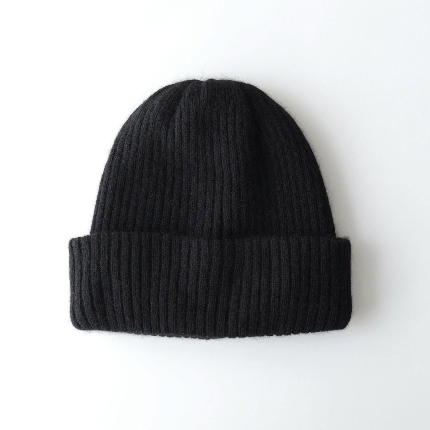 wagamama Cashmere Knit Cap ブラック wagamama Cashmere Knit Cap ブラック wagamama Cashmere Knit Cap