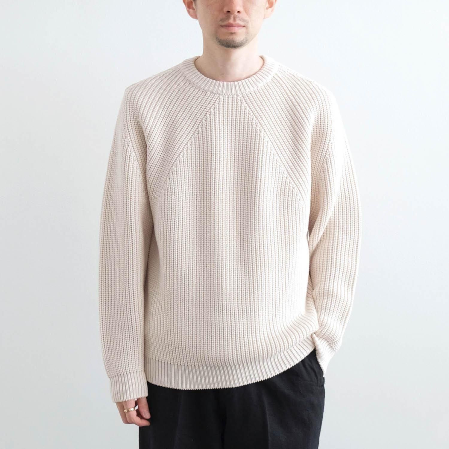 SIGNATURE CREW NECK [IVORY] - WUNDER 大阪 セレクトショップ 大阪