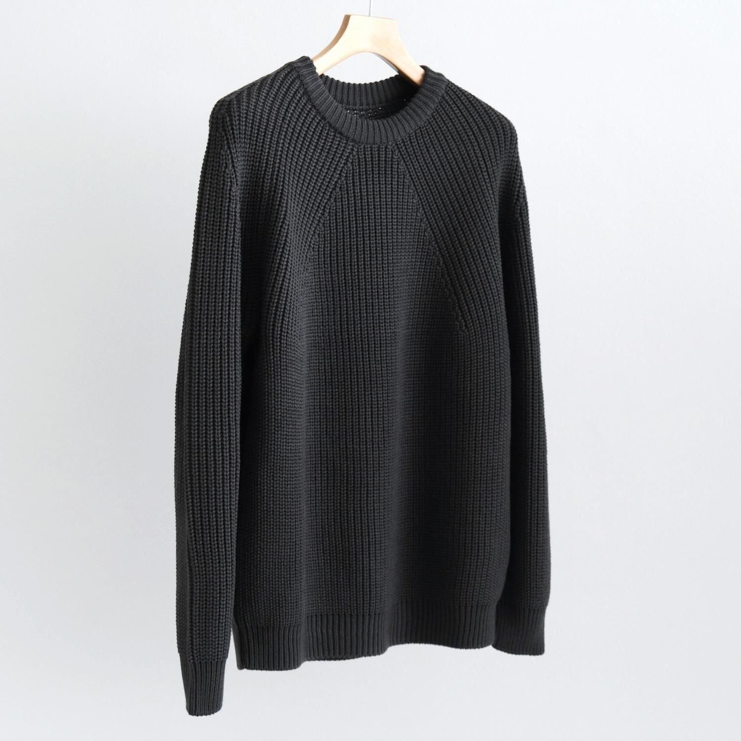 SIGNATURE CREW NECK [CHARCOAL BLUE] - WUNDER 大阪 セレクトショップ