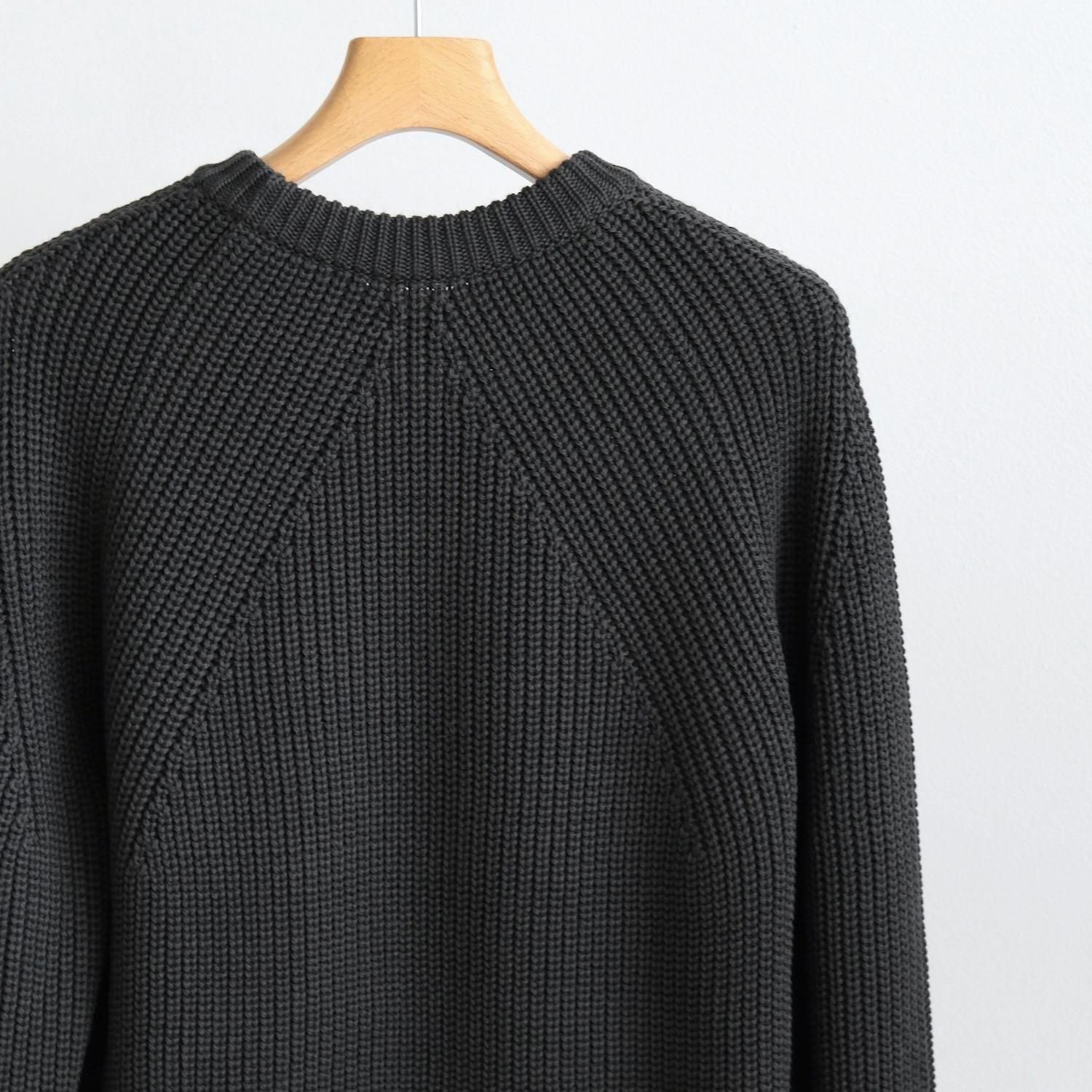 SIGNATURE CREW NECK [CHARCOAL BLUE] - WUNDER 大阪 セレクトショップ