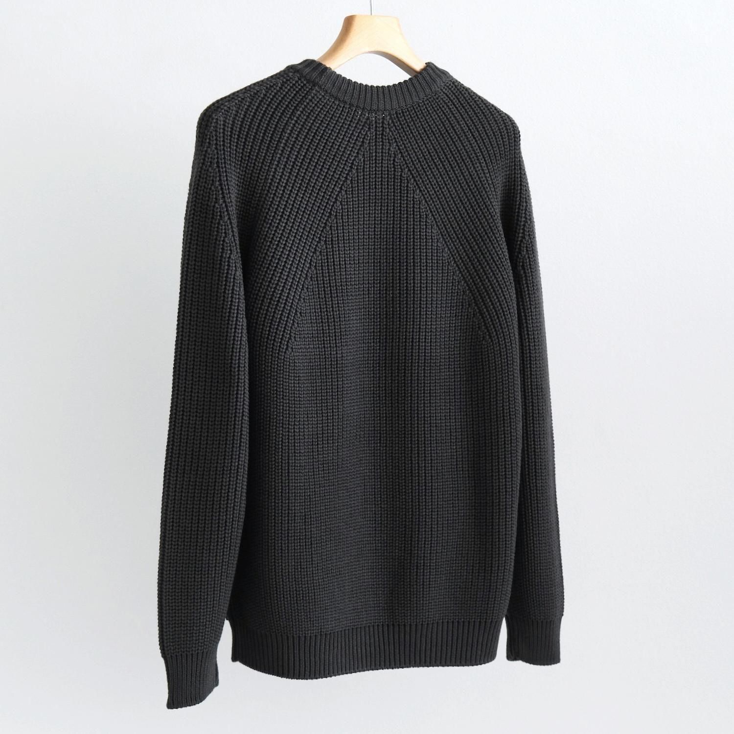 SIGNATURE CREW NECK [CHARCOAL BLUE] - WUNDER 大阪 セレクトショップ