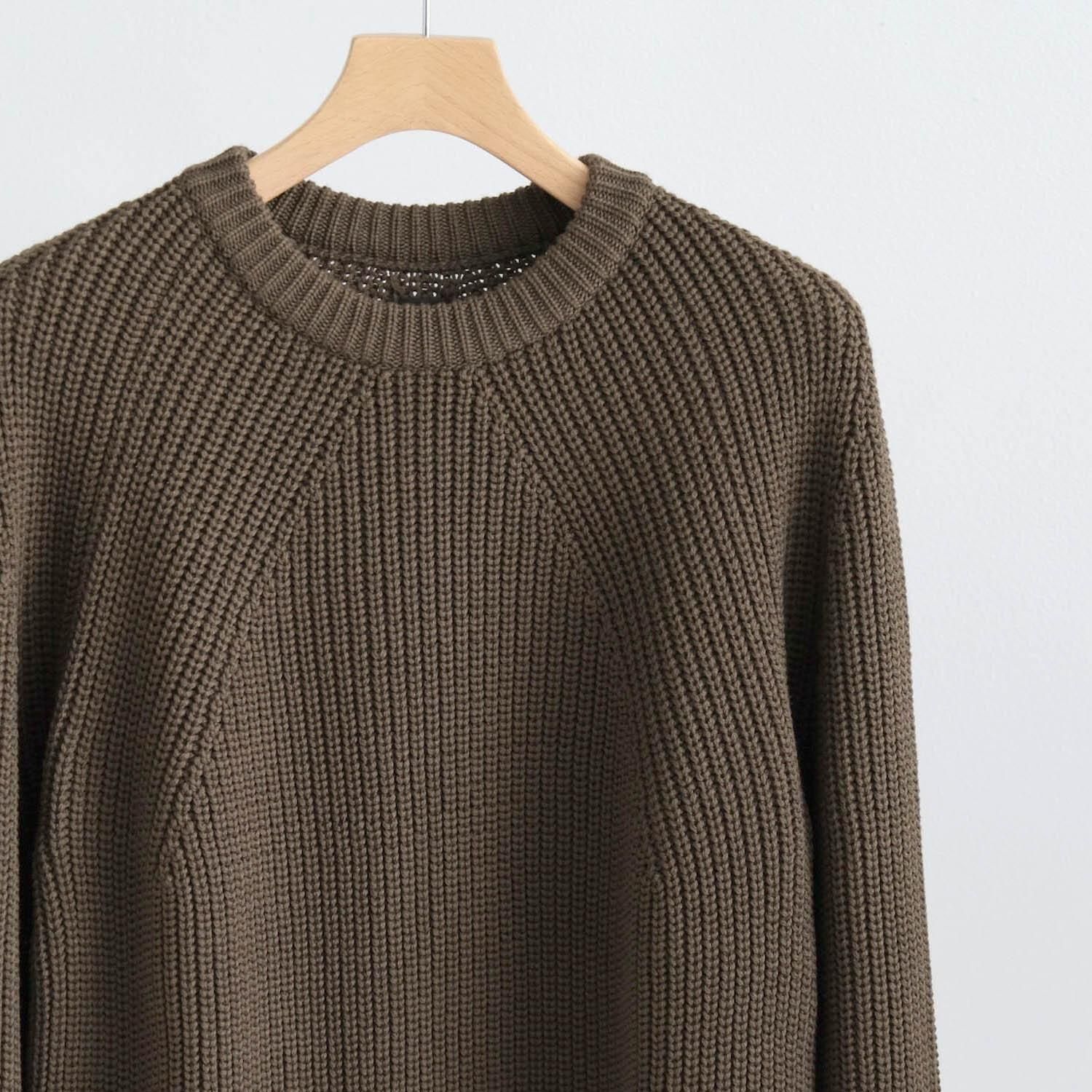 2024年度オーダーニット終了 SIGNATURE CREW NECK [OLIVE] - WUNDER 大阪 セレクトショップ 大阪