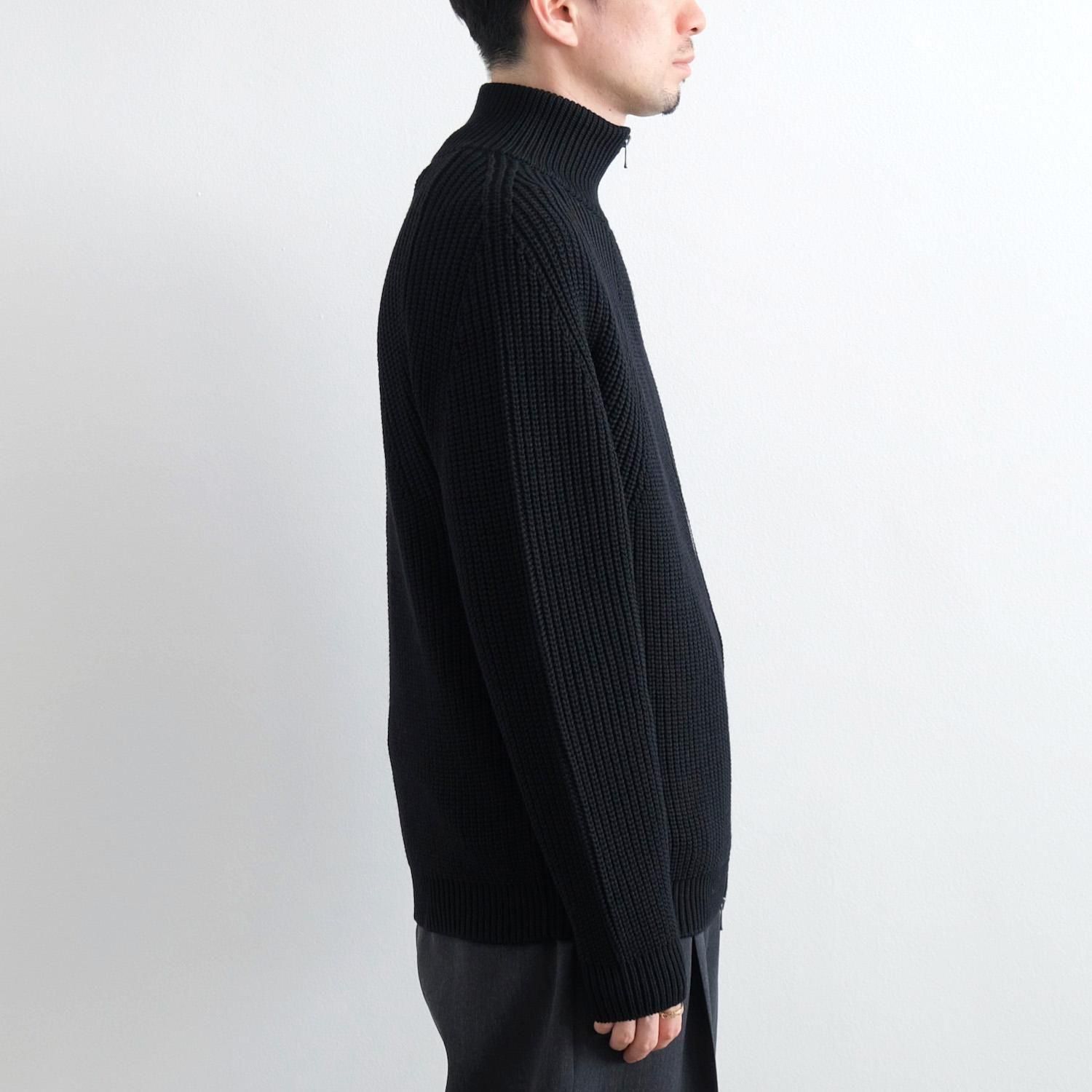 SIGNATURE DRIVERS KNIT [BLACK] - WUNDER 大阪 セレクトショップ 大阪