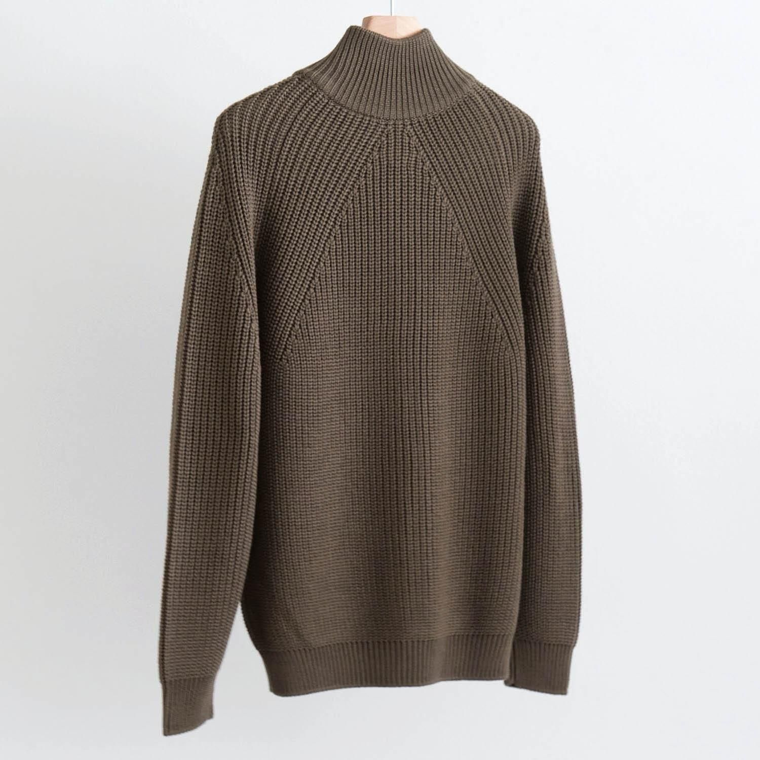 SIGNATURE DRIVERS KNIT [OLIVE] - WUNDER 大阪 セレクトショップ 大阪