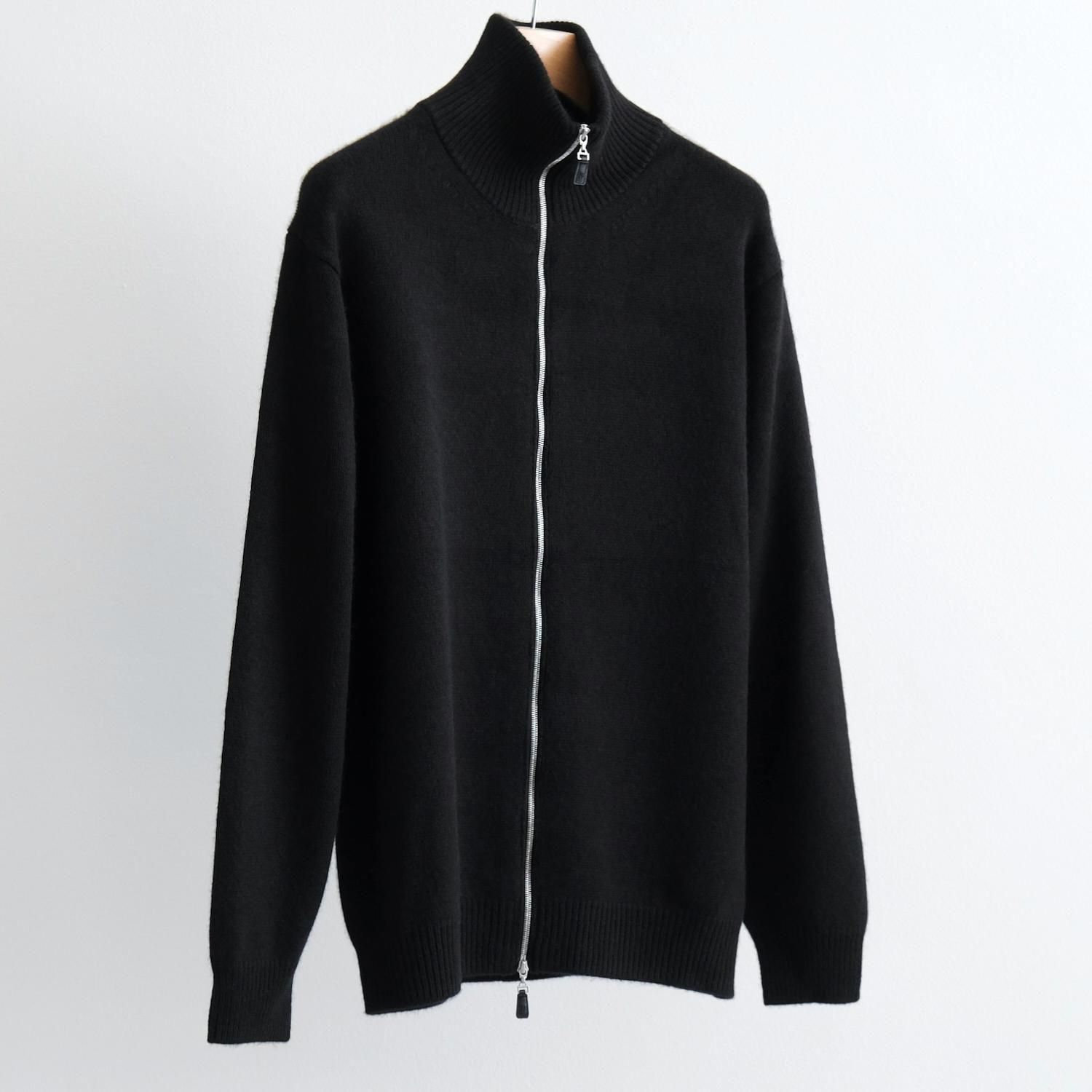 INNOCENT CASHMERE MIDDLE WEIGHT DRIVERS KNIT [SOLID BLACK]