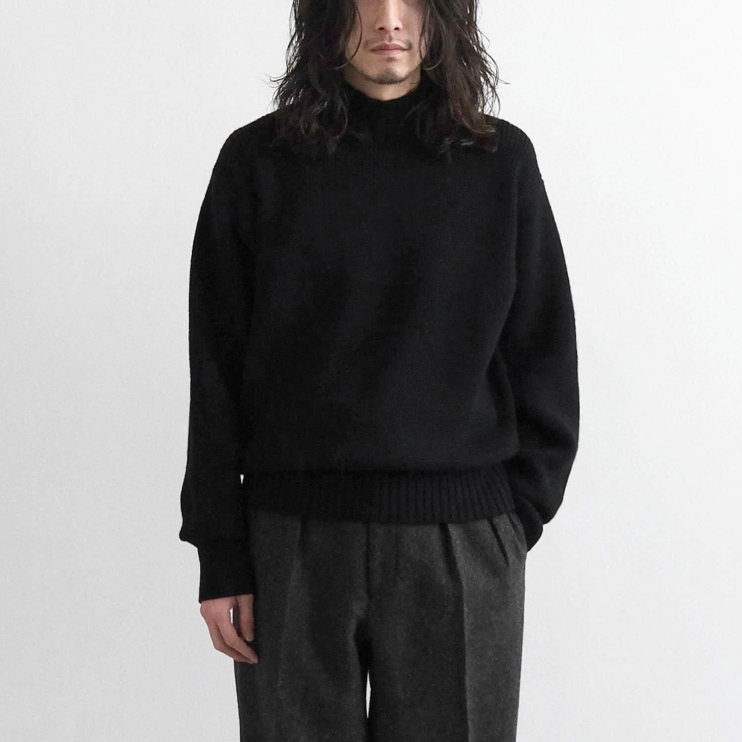 LAMB和紙 ARMY SWEATER [BLACK] - WUNDER 大阪 セレクトショップ 大阪