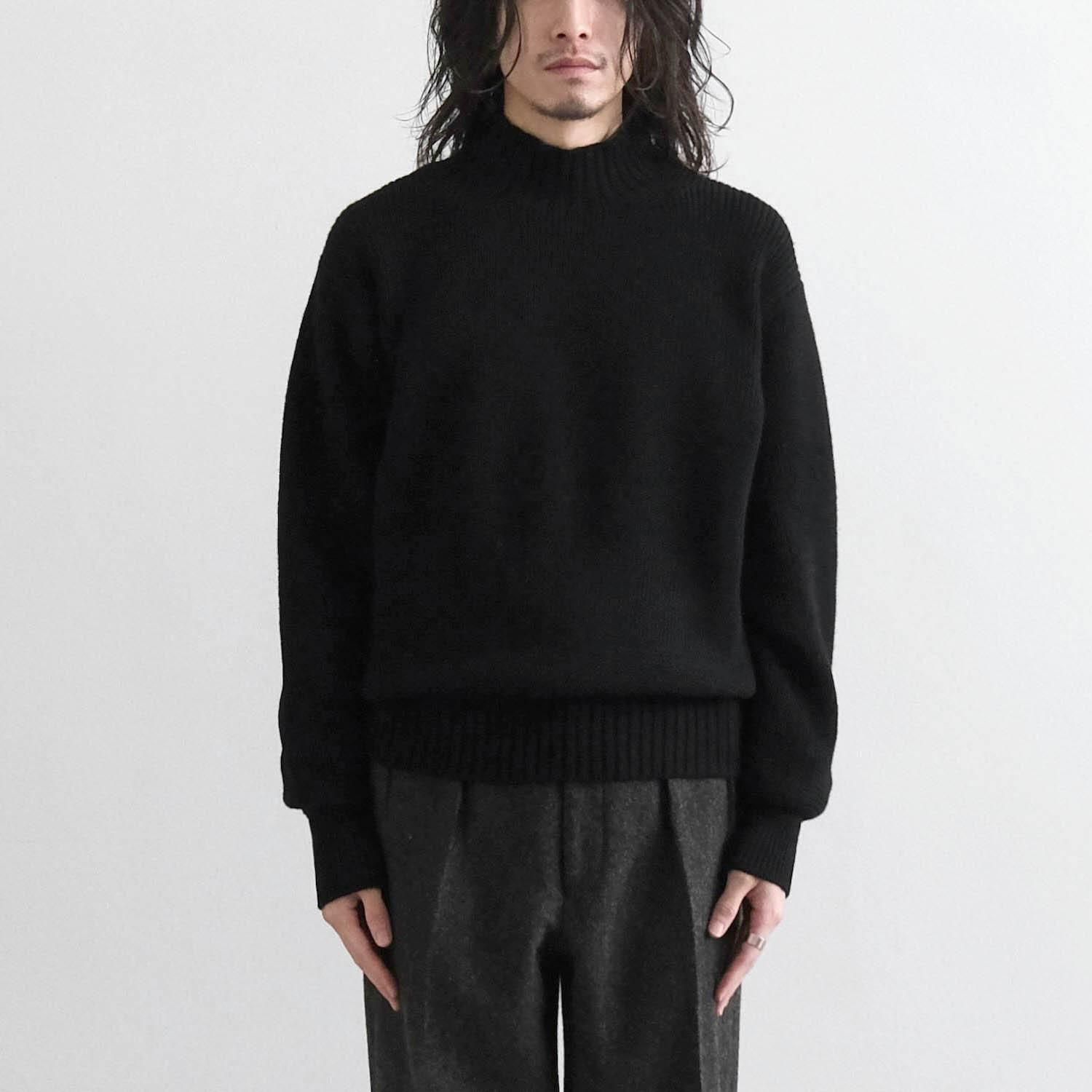 LAMB和紙 ARMY SWEATER [BLACK] - WUNDER 大阪 セレクトショップ 大阪