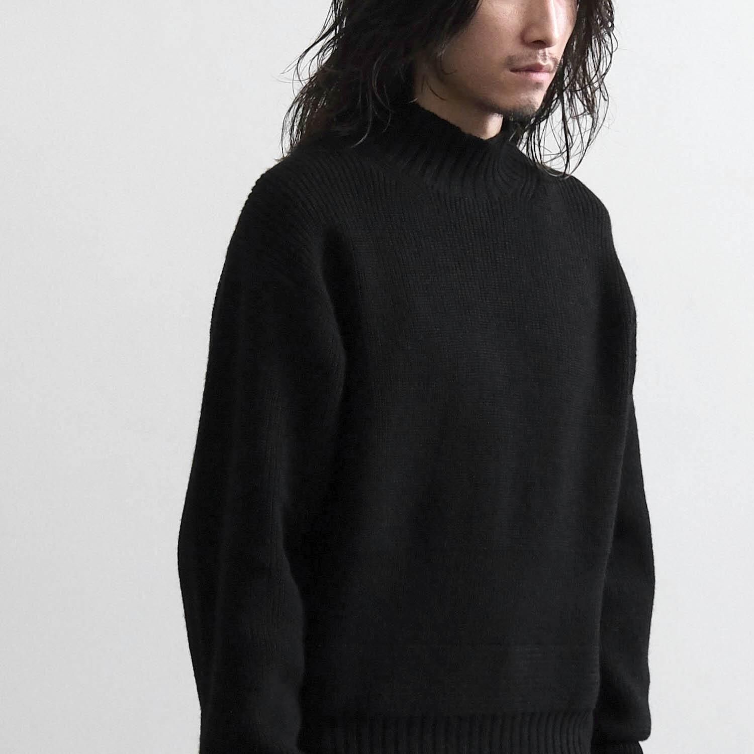 LAMB和紙 ARMY SWEATER [BLACK] - WUNDER 大阪 セレクトショップ 大阪