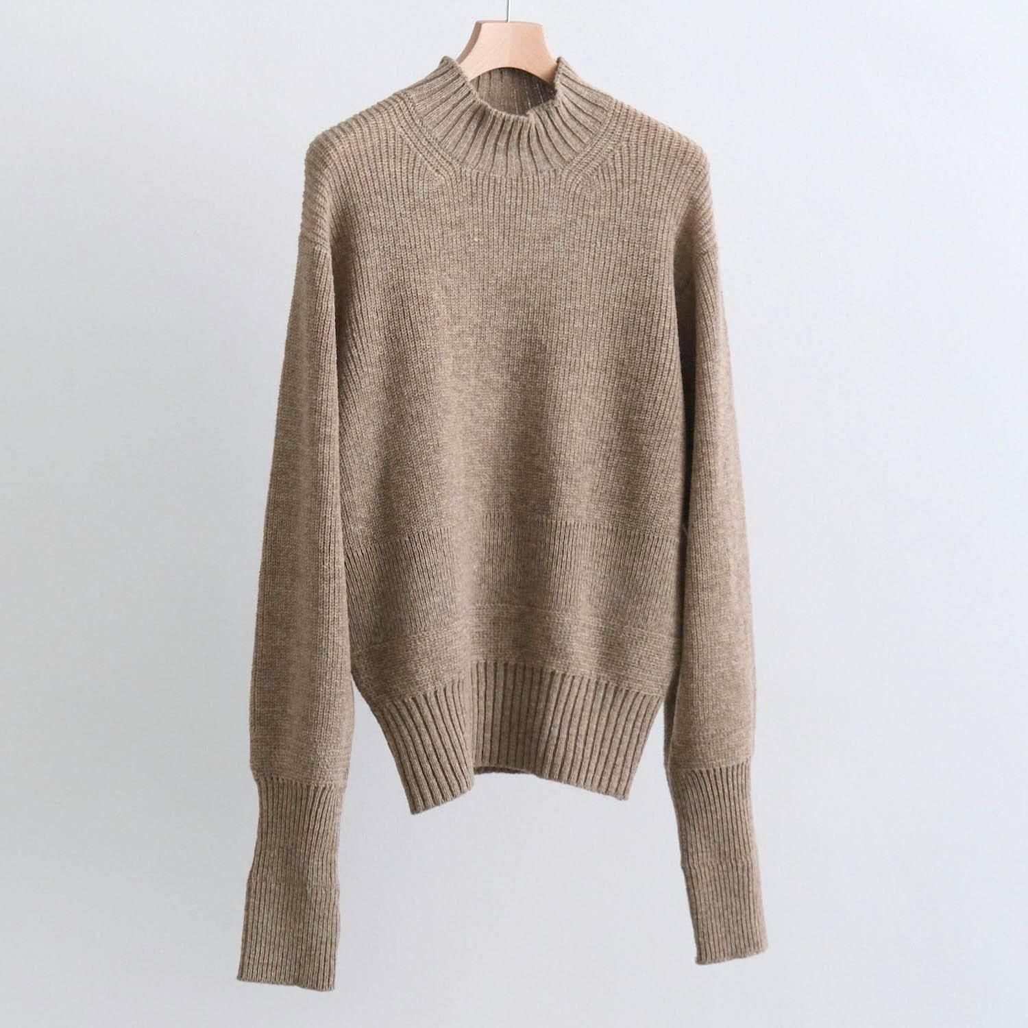 FINELAMB SHET ARMY SWEATER [SAND BEIGE]