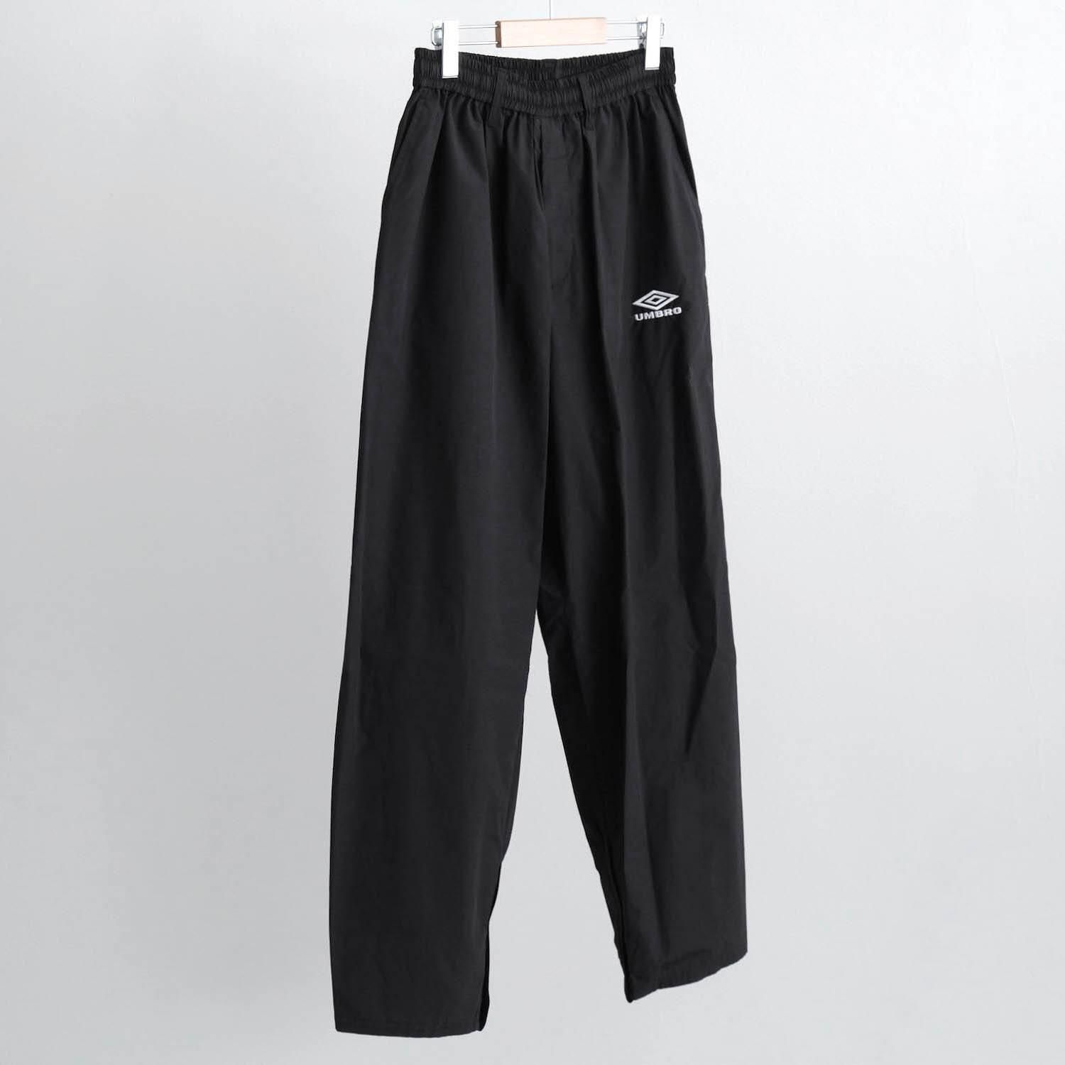 CO/NY POPLIN TRACK TROUSERS [BLACK] - WUNDER 大阪 セレクトショップ
