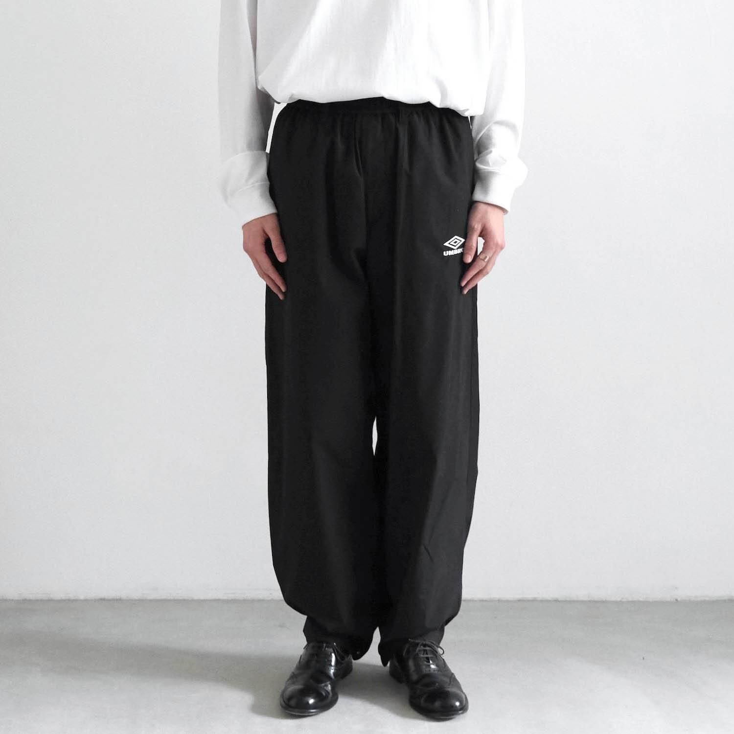 CO/NY POPLIN TRACK TROUSERS [BLACK] - WUNDER 大阪 セレクトショップ