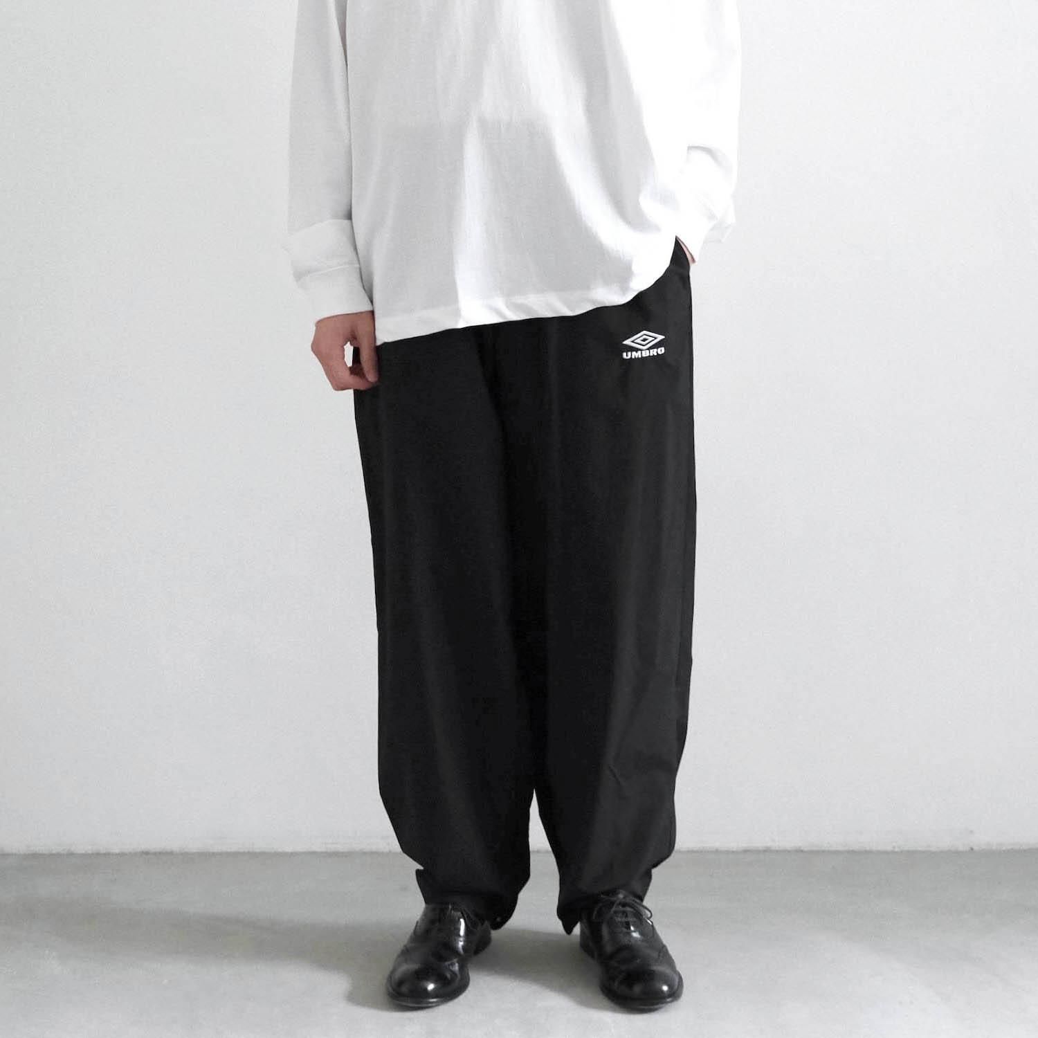 CO/NY POPLIN TRACK TROUSERS [BLACK]