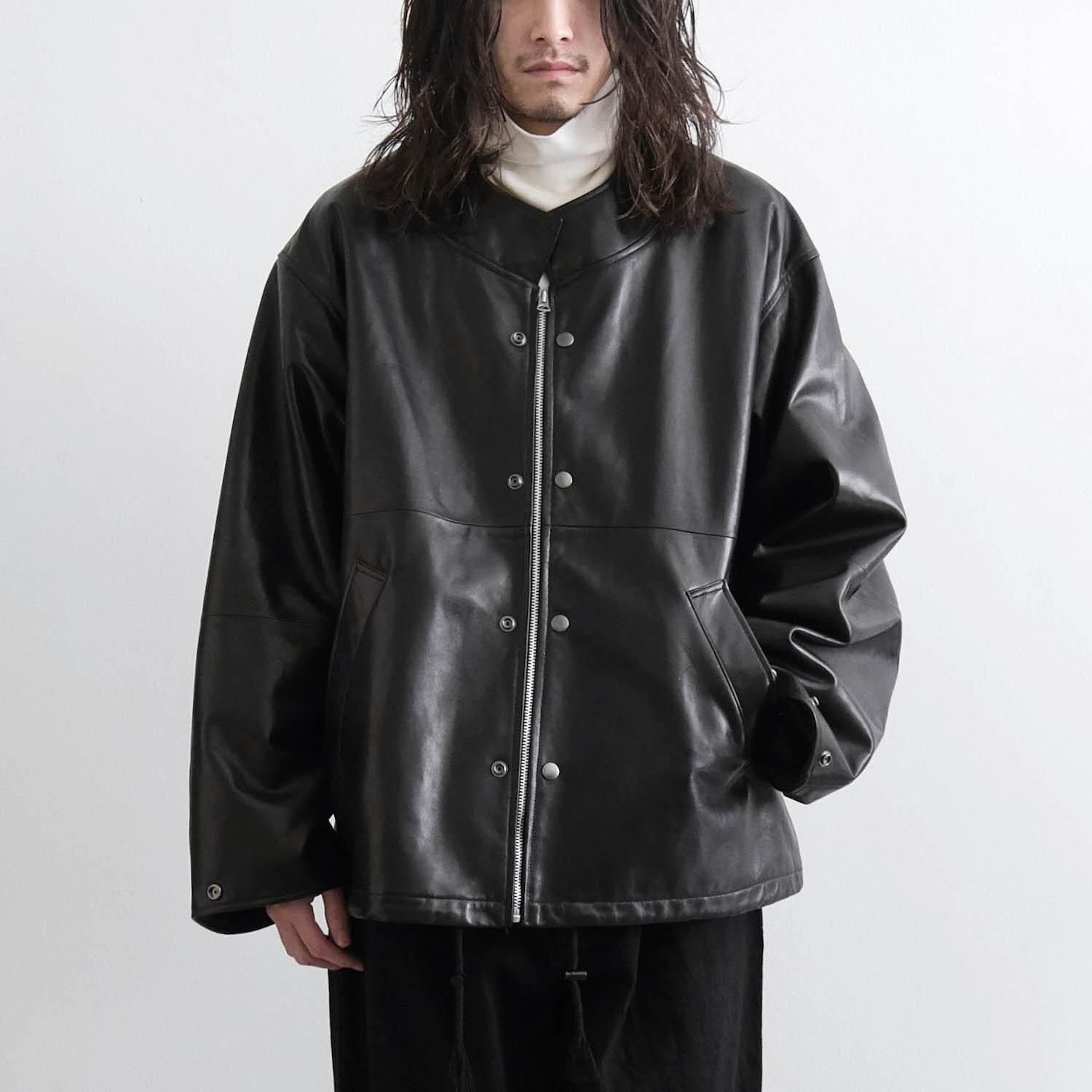 leather ns jkt [BLACK]