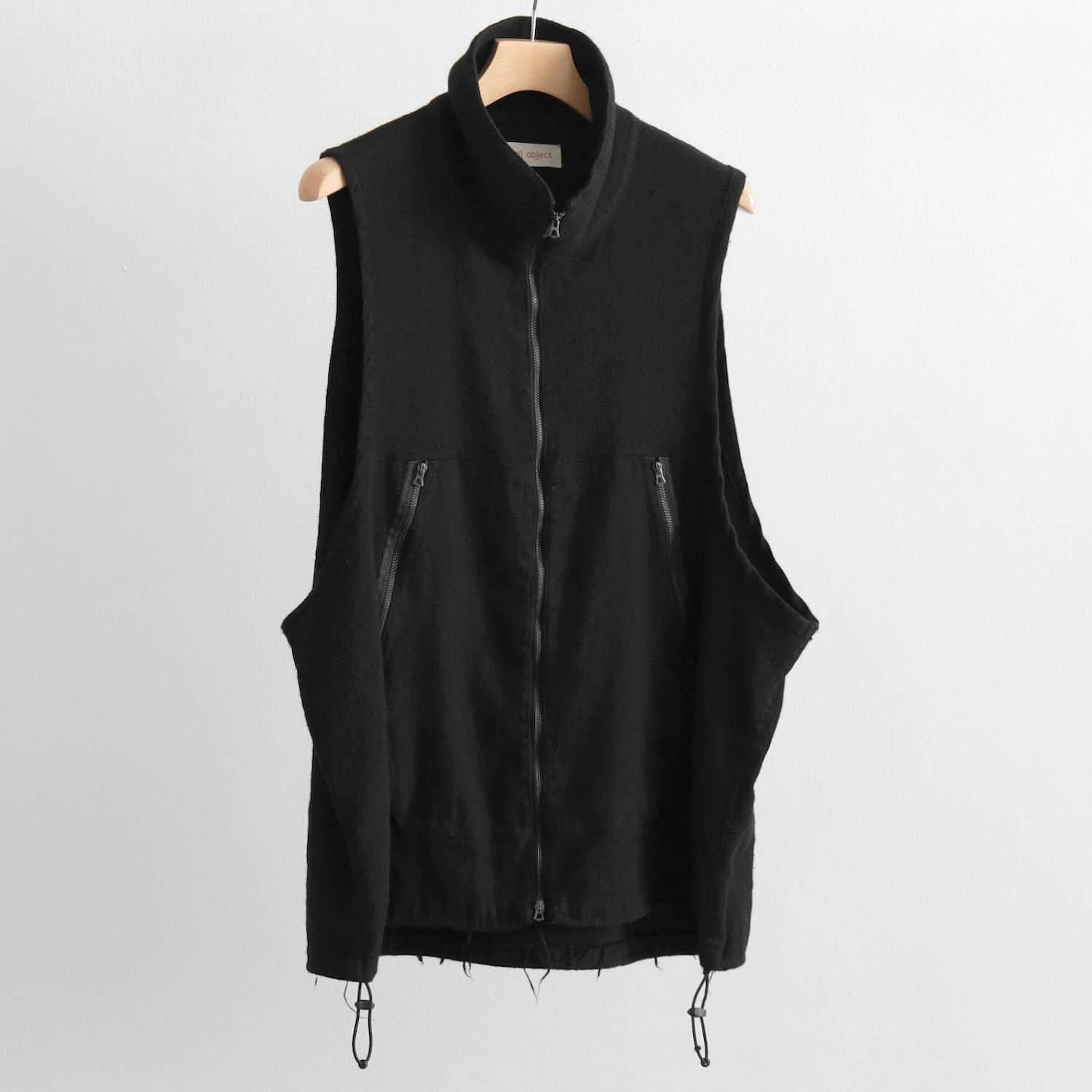 flower vest [BLACK]