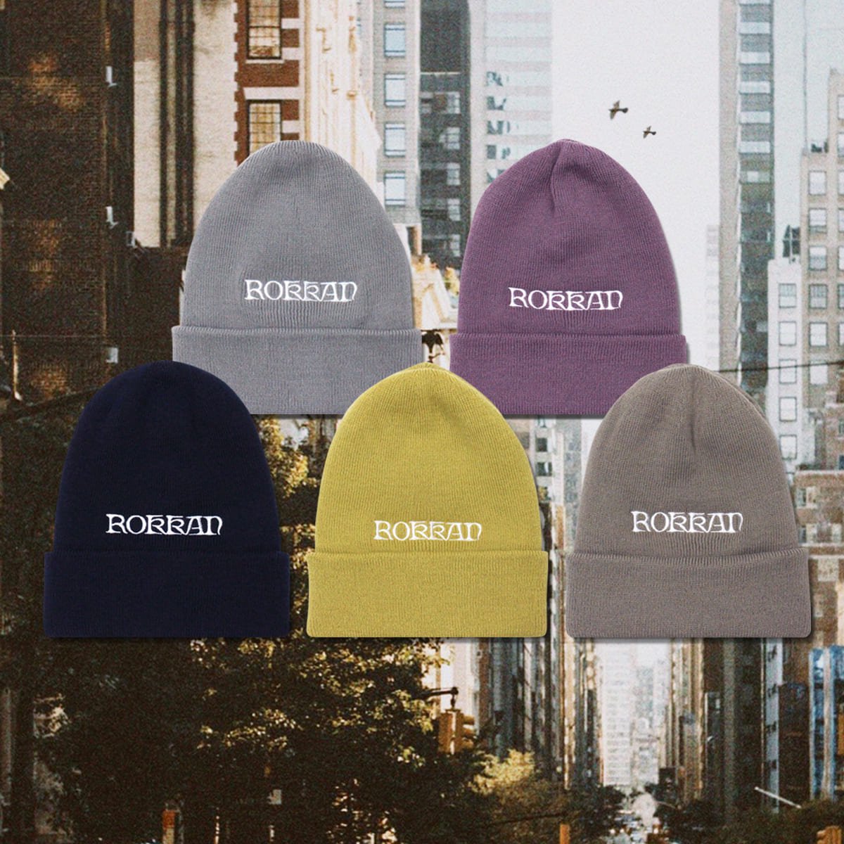 ROKKAN O.C._KNIT CAP.(Logotype)