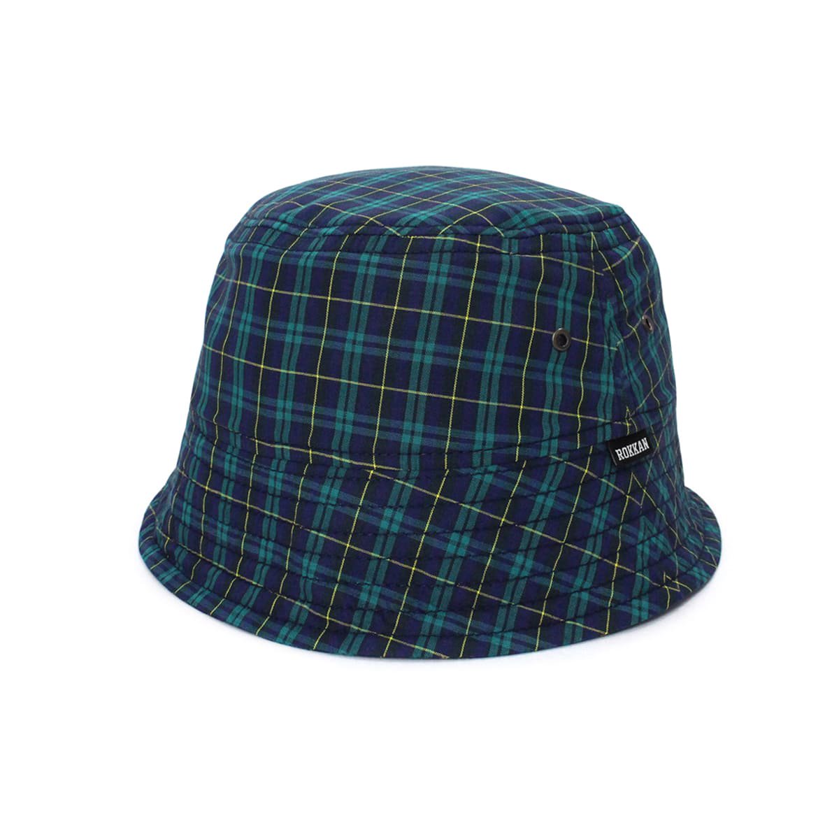 ROKKAN O.C.EXTRA_BUCKET HAT.(Plaid)