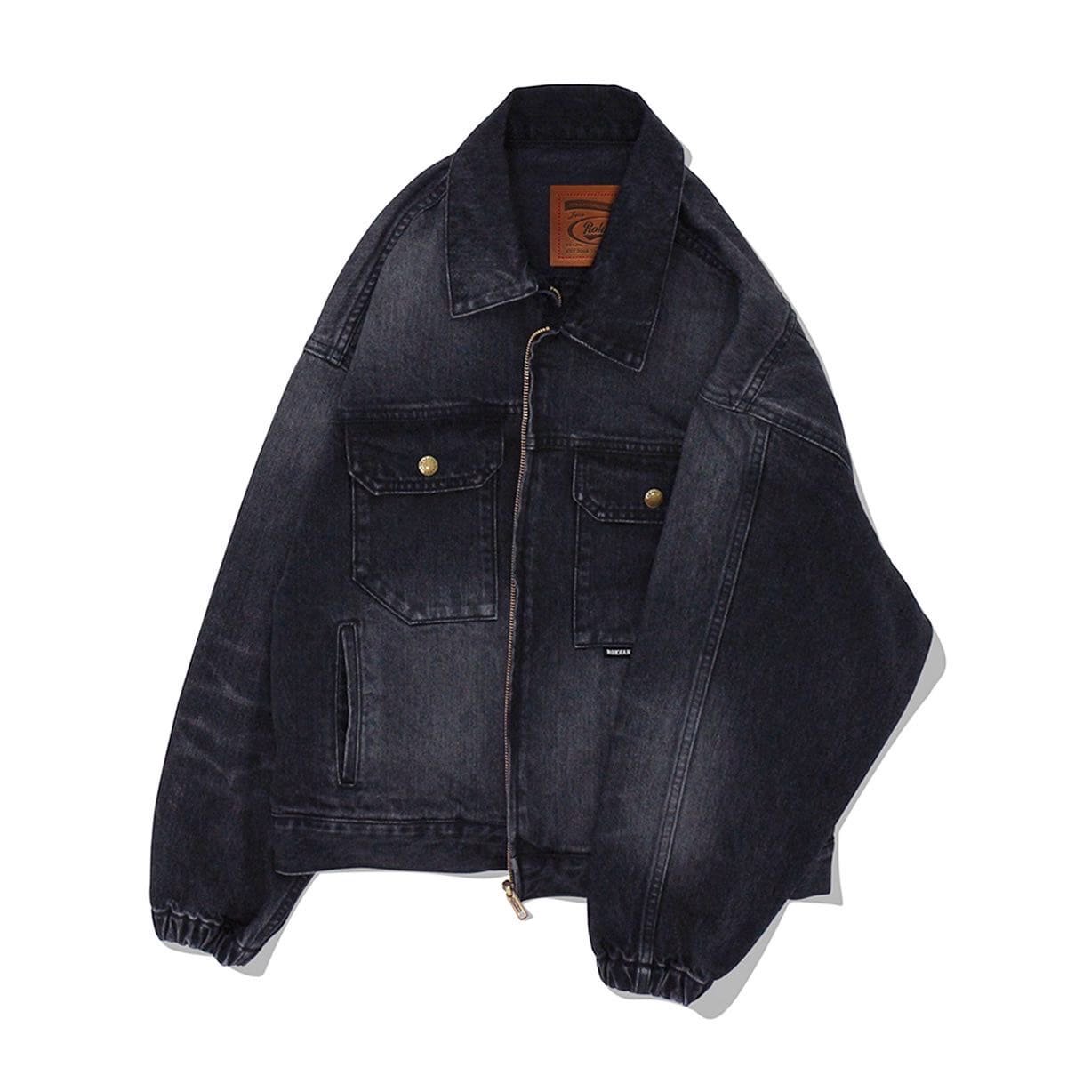 ROKKAN O.C.EXTRA_CLASSIC BLACK DENIM JACKET.