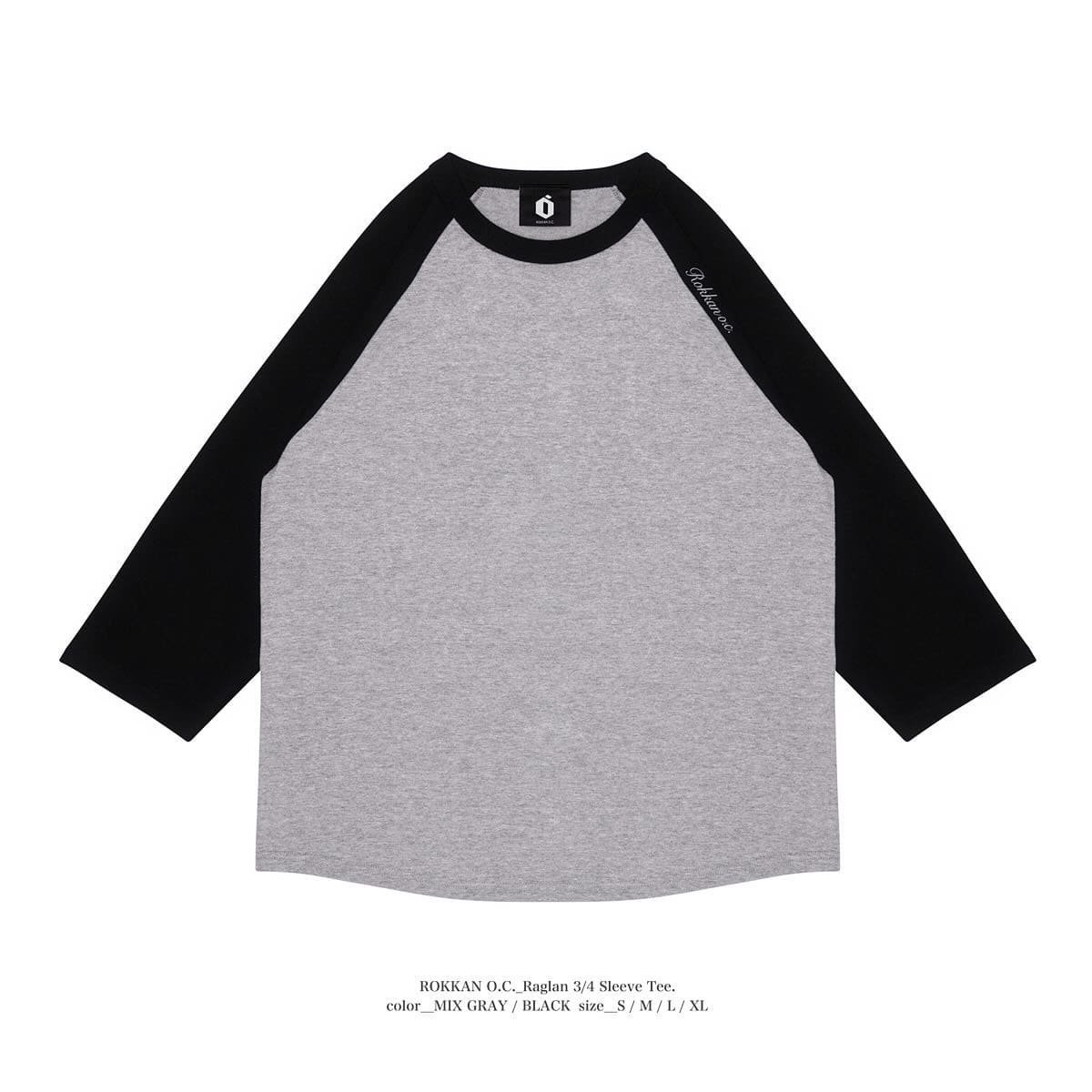 ROKKAN O.C._Raglan 3/4 Sleeve Tee.