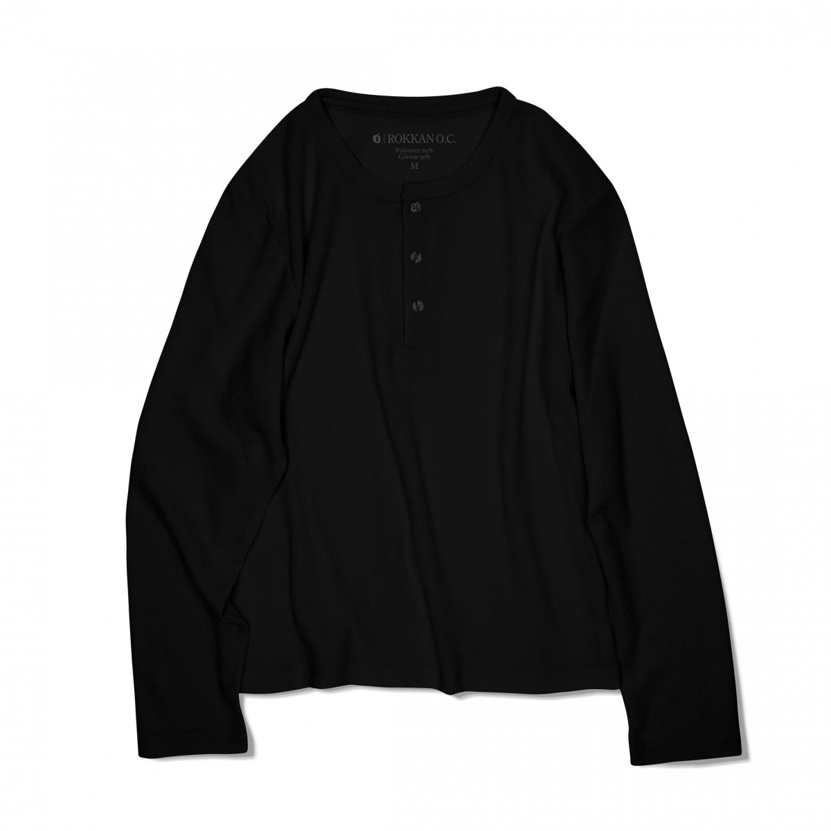 ROKKAN O.C._Henley Neck L/S Tee.