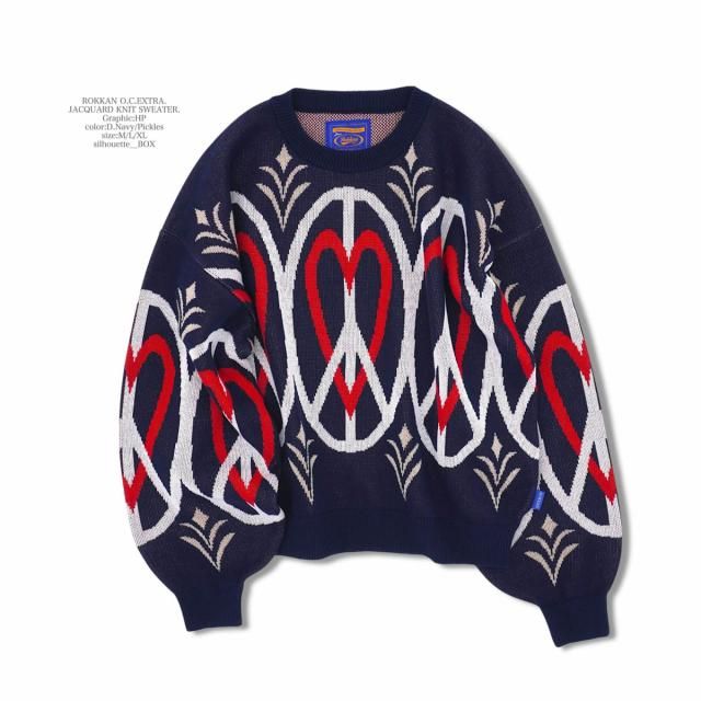 ROKKAN O.C.EXTRA_JACQUARD KNIT SWEATER.(HP)