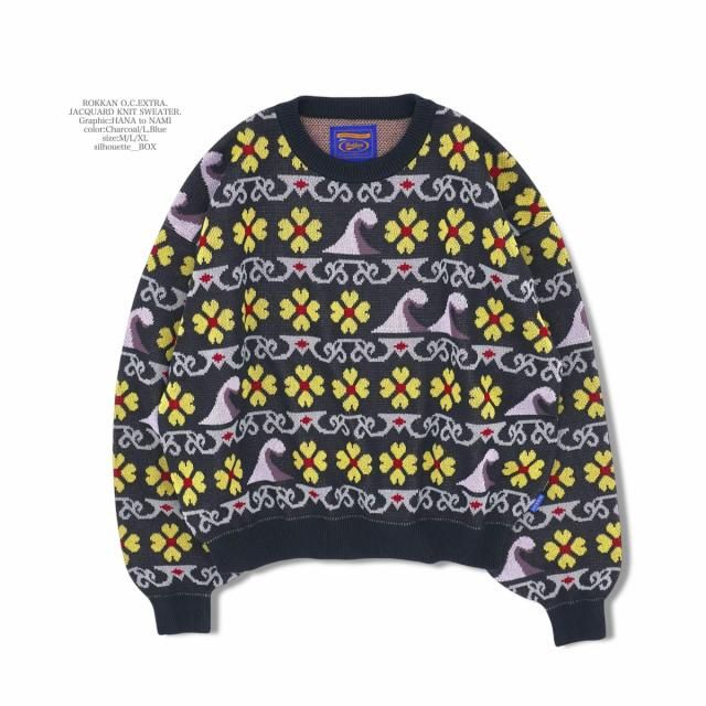 ROKKAN O.C.EXTRA_JACQUARD KNIT SWEATER.(HANA to NAMI)