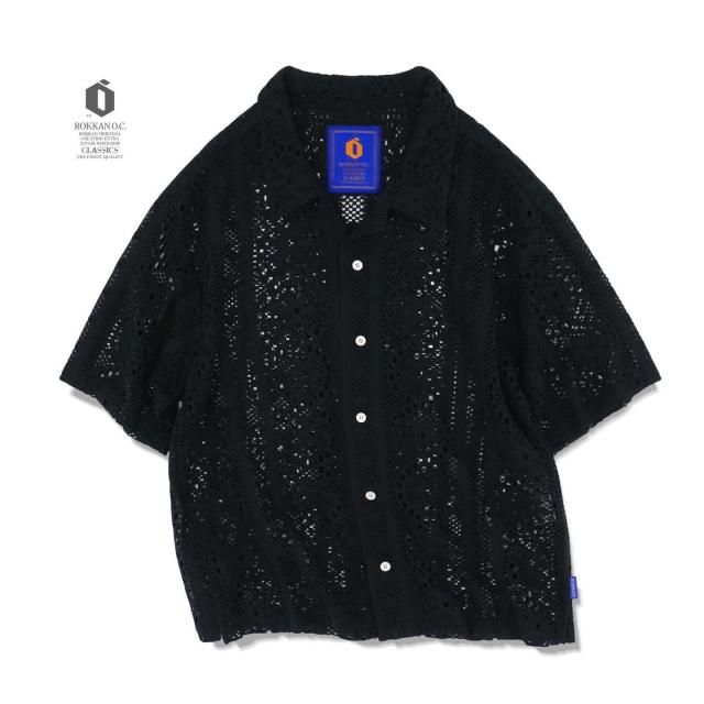 ROKKAN O.C.EXTRA_FLOWER LACE SHIRT.