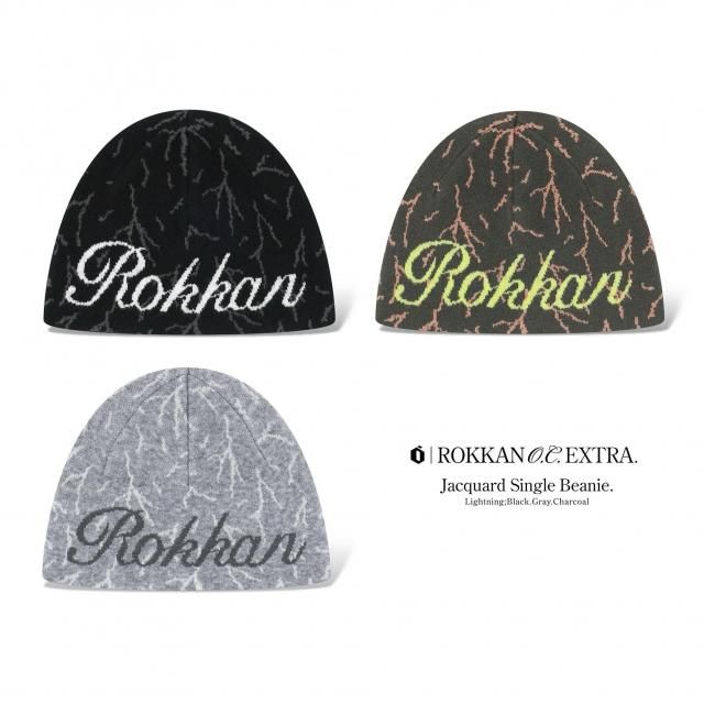 ROKKAN O.C.EXTRA_Jacquard Single Beanie.(Lightning)
