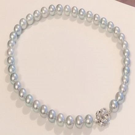 Frozenシリーズ ラウンドネックレス ブルーパール Lillario オンラインストア Frozenシリーズ ラウンドネックレス ブルーパール Lillario オンラインストア
