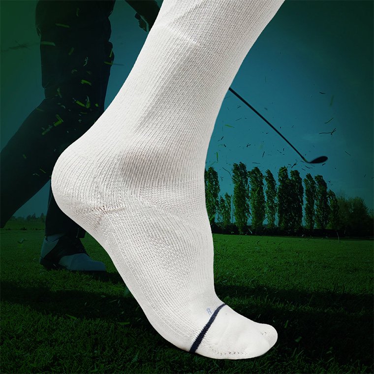 ゴルフの靴下ハイソックス　足袋