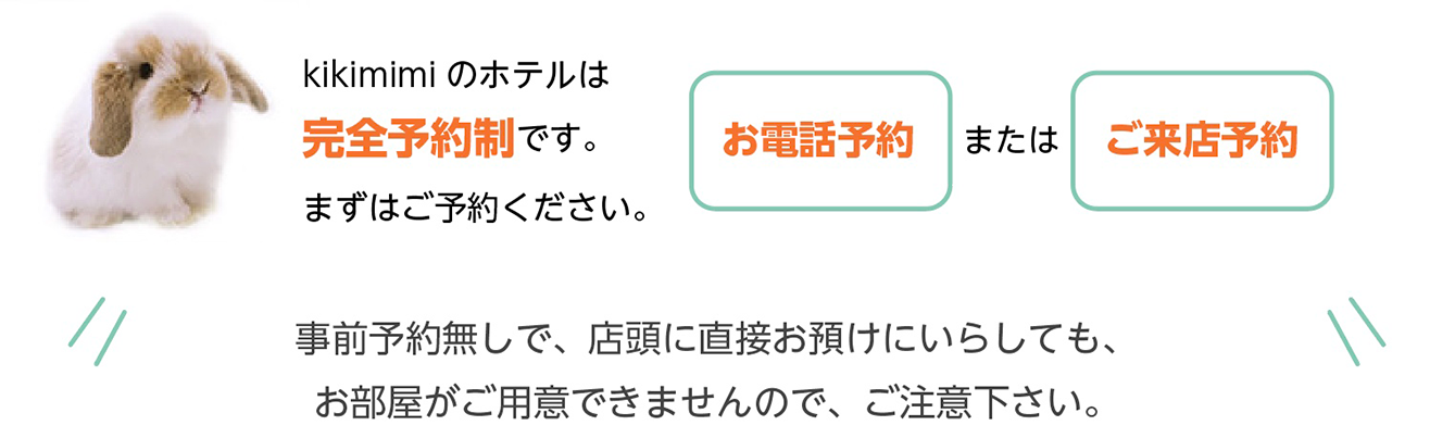 完全予約制
