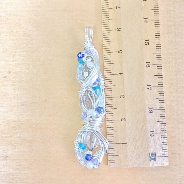 Tears of Mermaid Princess-人魚姫の涙-】Pendant Top - 虹色の花 