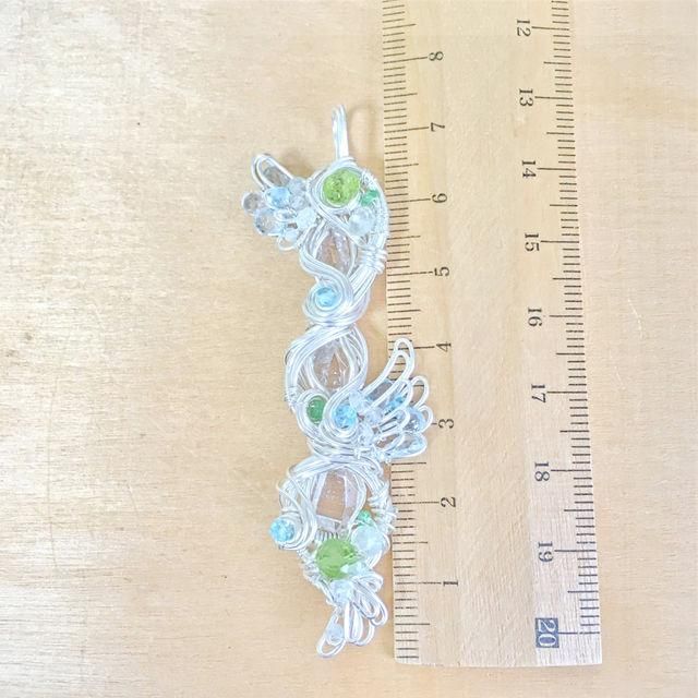 Angel of Dream-夢の天使-】Pendant Top - 虹色の花＊天然石と