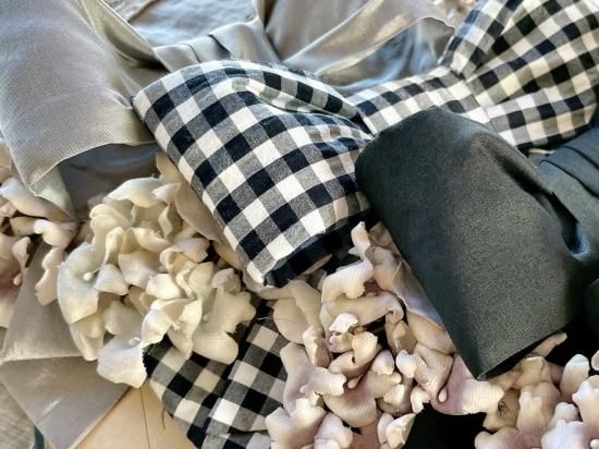 belle des poupee リボンとすみれのヘッドドレス Belle des Poupee】リボンとすみれのヘッドドレス(ストライプ