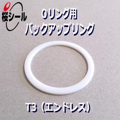 バックアップリング T3 P10 白色PTFE ＜BR T3 P10＞ - Oリング.com（オーリング ドットコム）