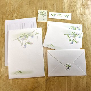 花のイラスト和紙便箋セット
/ブルーベリー