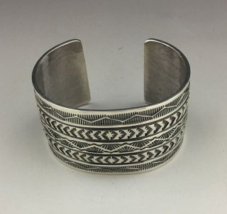 Navajo Sunshine Reeves Hand Stamped Cuff Bracelet