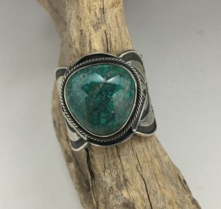 Navajo Gary Reeves Lone Mountain Turquoise Ring